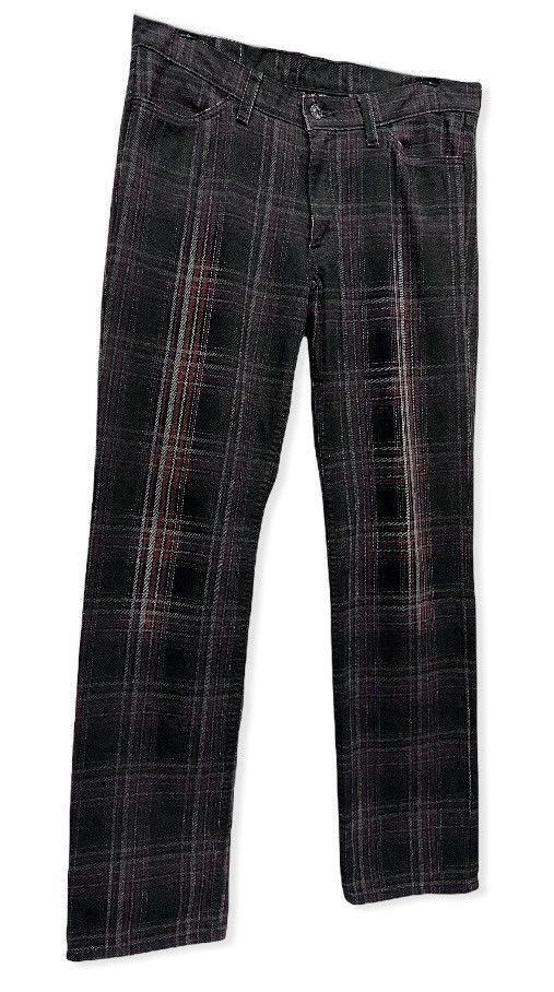 Edition Japan RARE🔥LEVI’S Punk Smoke Tartan Plaid Denim Slim Fit Size US 32 / EU 48 - 5 Thumbnail