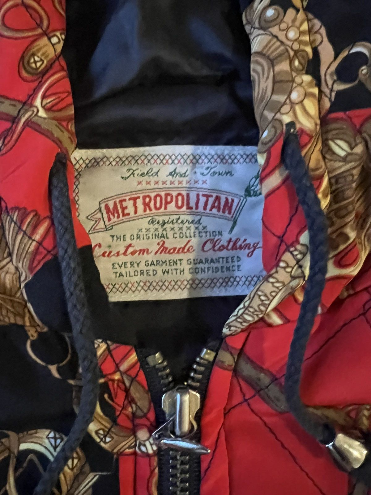 Japanese Brand × Metropolitan View × Vintage Metropolitan AOP Satin Custom Bomber Jacket Chanel Inspired Size M / US 6-8 / IT 42-44 - 4 Thumbnail