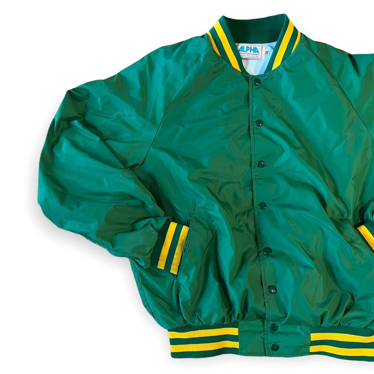 Vintage Vintage 80s 90s Blank Bomber Jacket Alpha Sportswear College Size US XXL / EU 58 / 5 - 1 Thumbnail