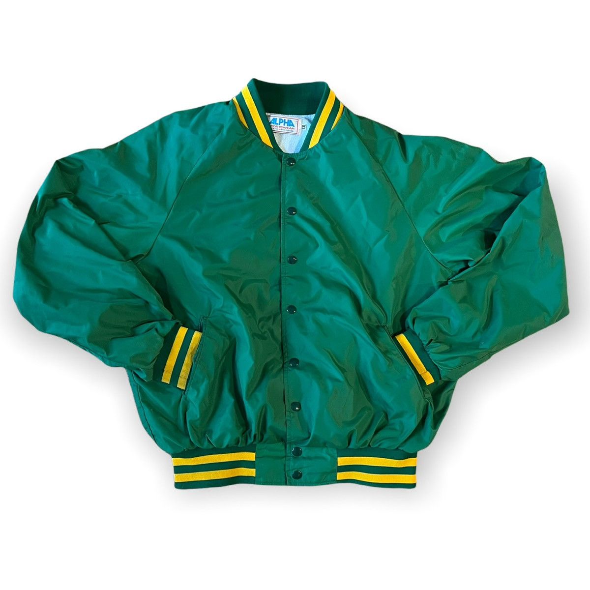 Vintage Vintage 80s 90s Blank Bomber Jacket Alpha Sportswear College Size US XXL / EU 58 / 5 - 2 Thumbnail