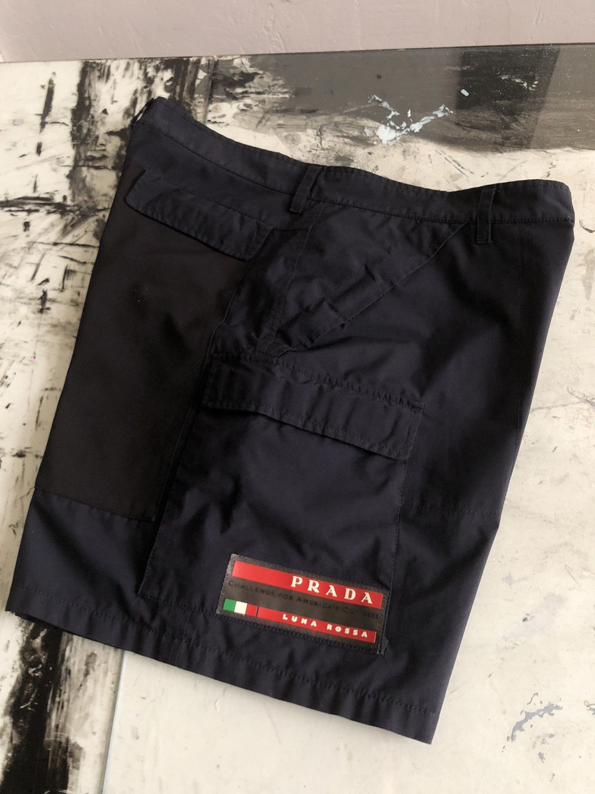 Prada Prada Sport Vintage Big Logo Luna Rossa Gore-Tex Shorts 52 Size US 36 / EU 52 - 6 Thumbnail