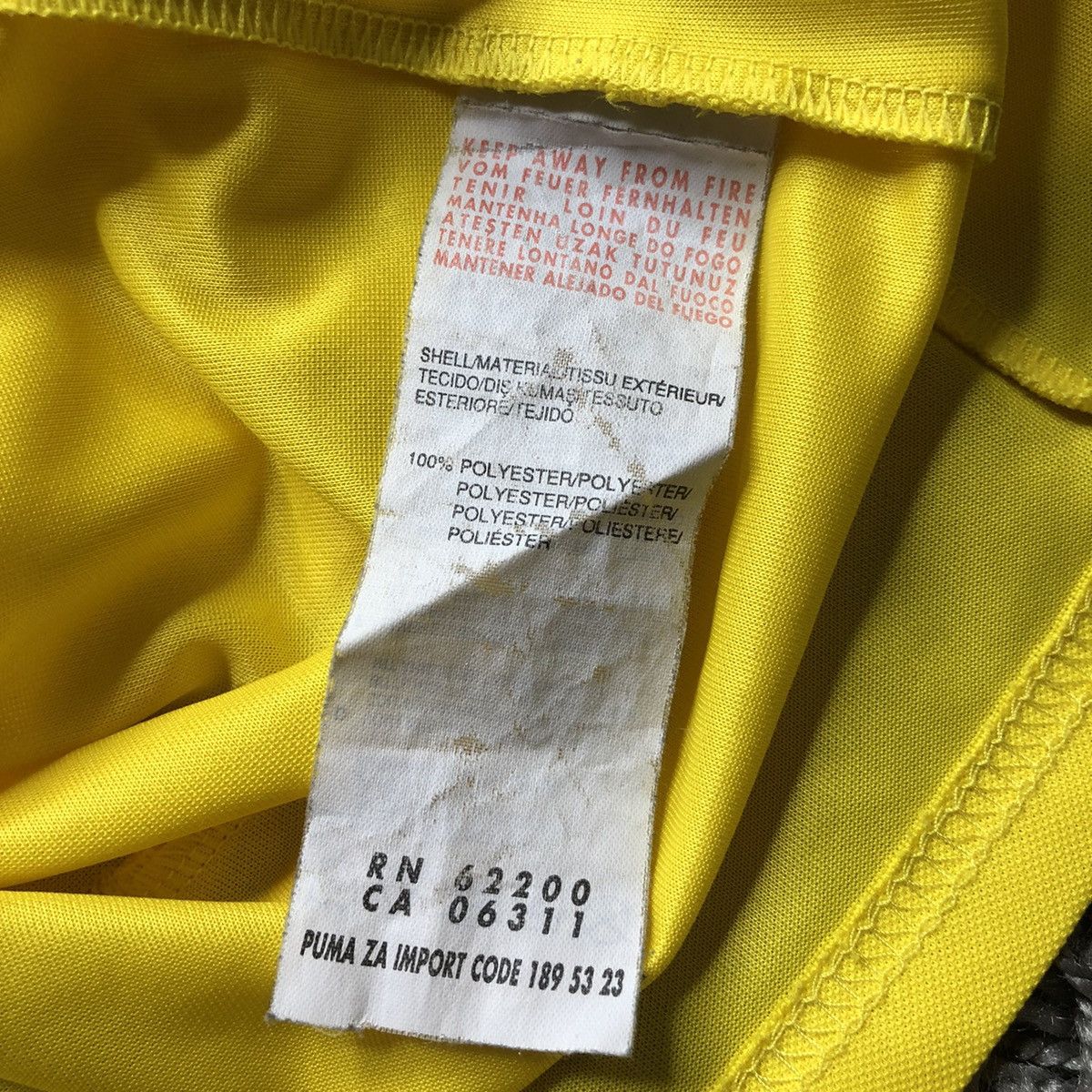 Puma Puma Arsenal Yellow Soccer Jersey Football Vintage Size US L / EU 52-54 / 3 - 13 Thumbnail