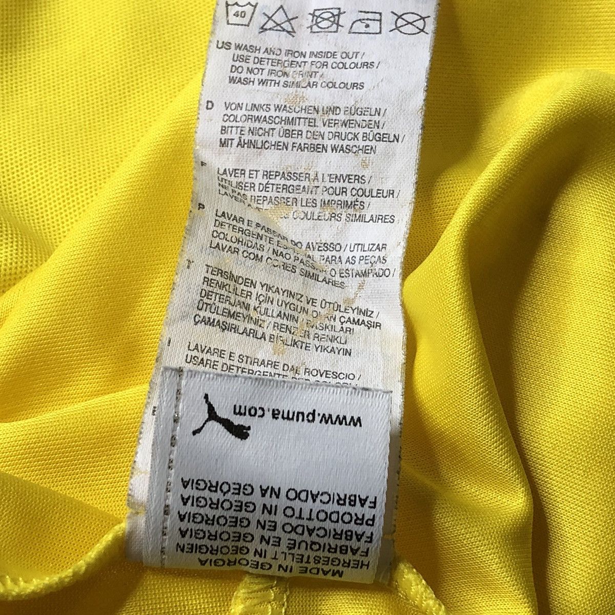 Puma Puma Arsenal Yellow Soccer Jersey Football Vintage Size US L / EU 52-54 / 3 - 15 Thumbnail