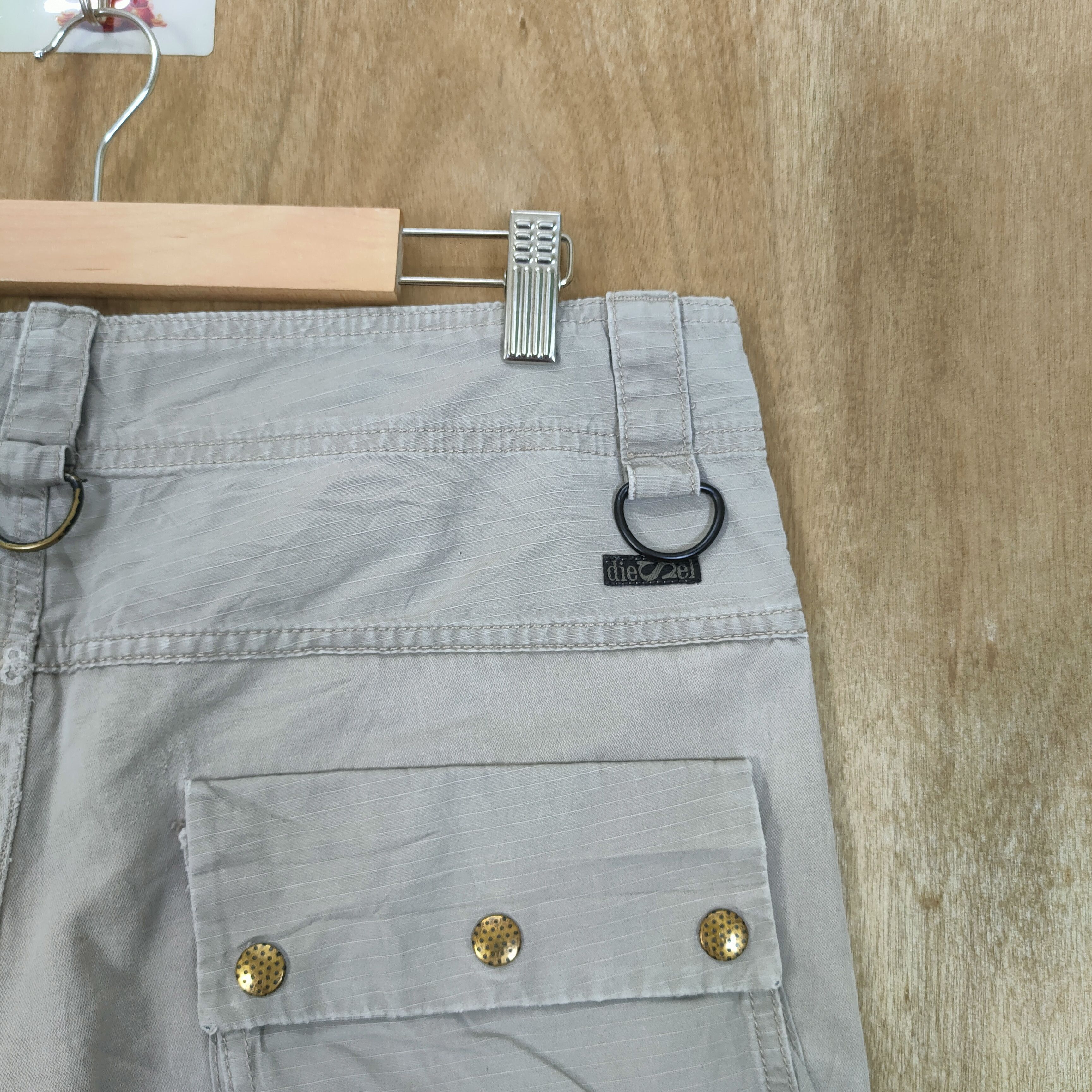 Diesel DIESEL VINTAGE GREY CARGO PANTS Size US 33 - 10 Thumbnail