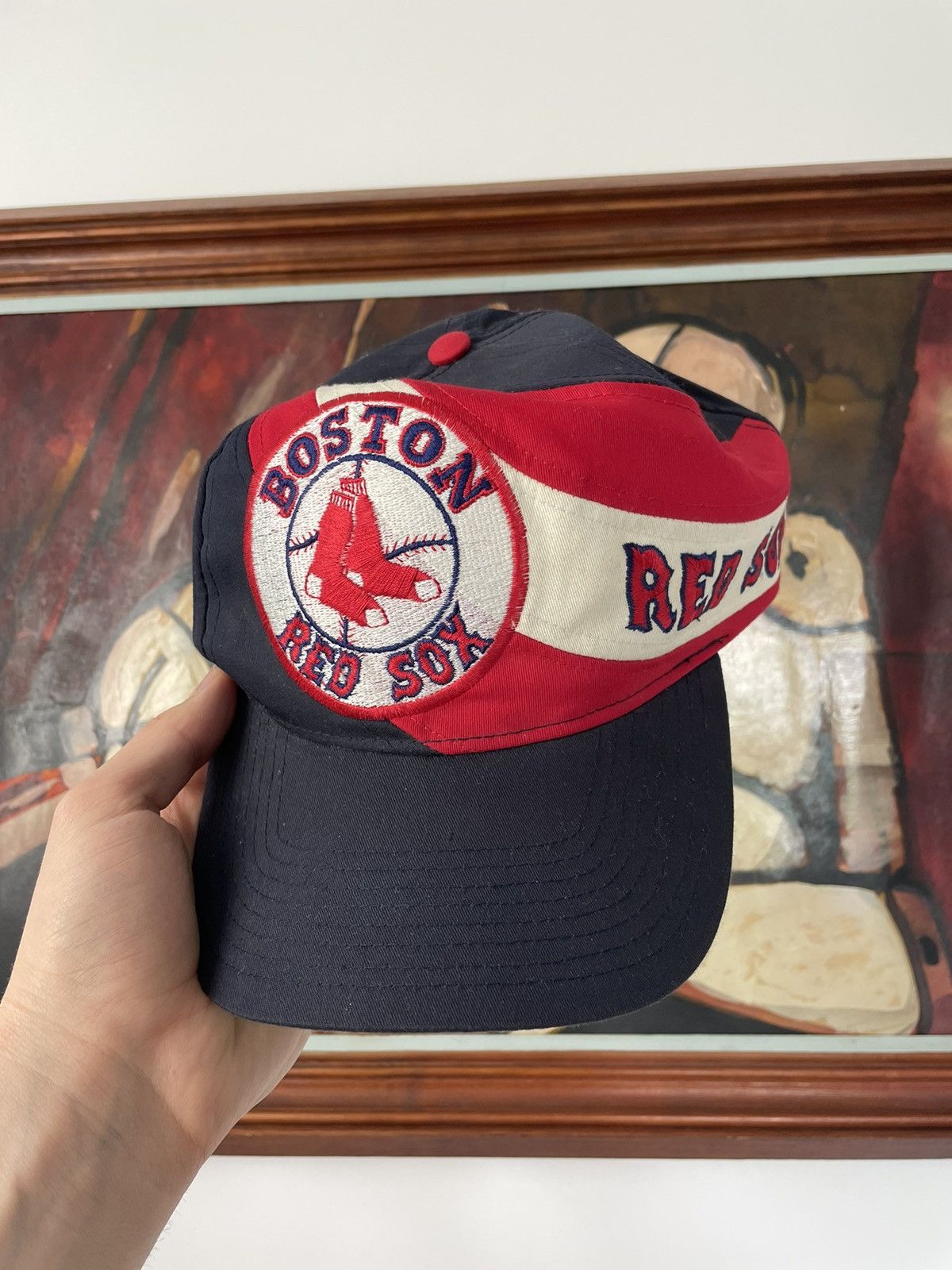 MLB MLB Boston red sox baseball cap hat snapback vintage 90s Size ONE SIZE - 1 Thumbnail