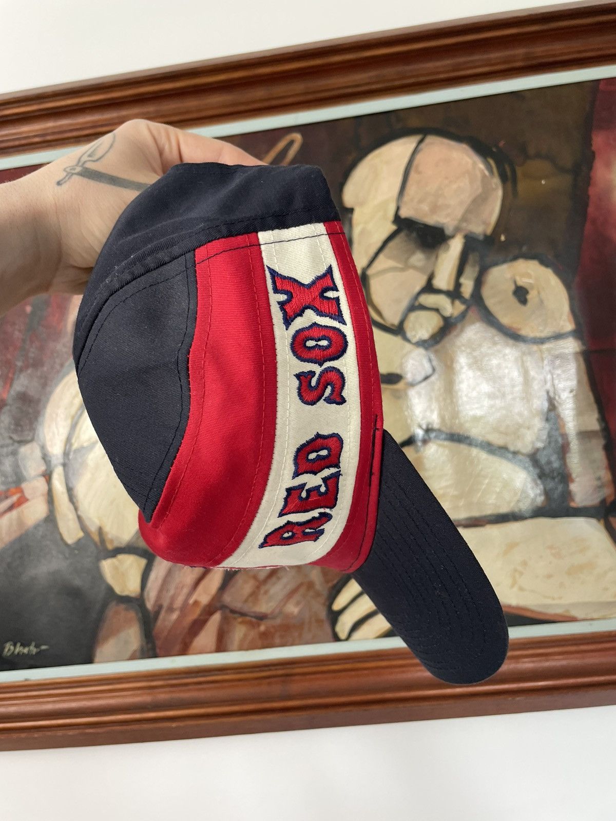 MLB MLB Boston red sox baseball cap hat snapback vintage 90s Size ONE SIZE - 3 Thumbnail