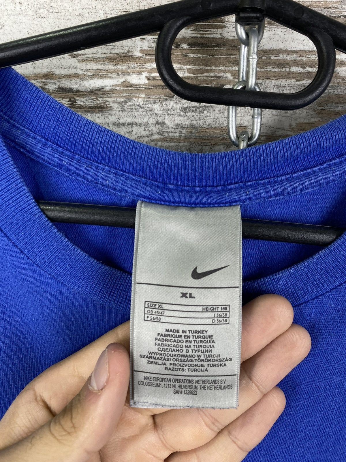 Nike × Vintage Mens Vintage Nike Big Logo T Shirt Basketball y2k streetwear Size US XL / EU 56 / 4 - 4 Thumbnail