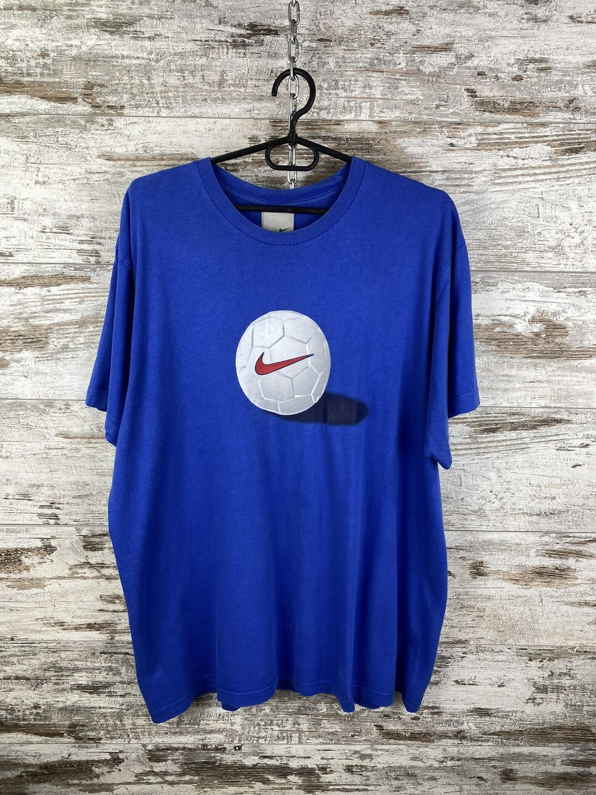 Nike × Vintage Mens Vintage Nike Big Logo T Shirt Basketball y2k streetwear Size US XL / EU 56 / 4 - 1 Thumbnail