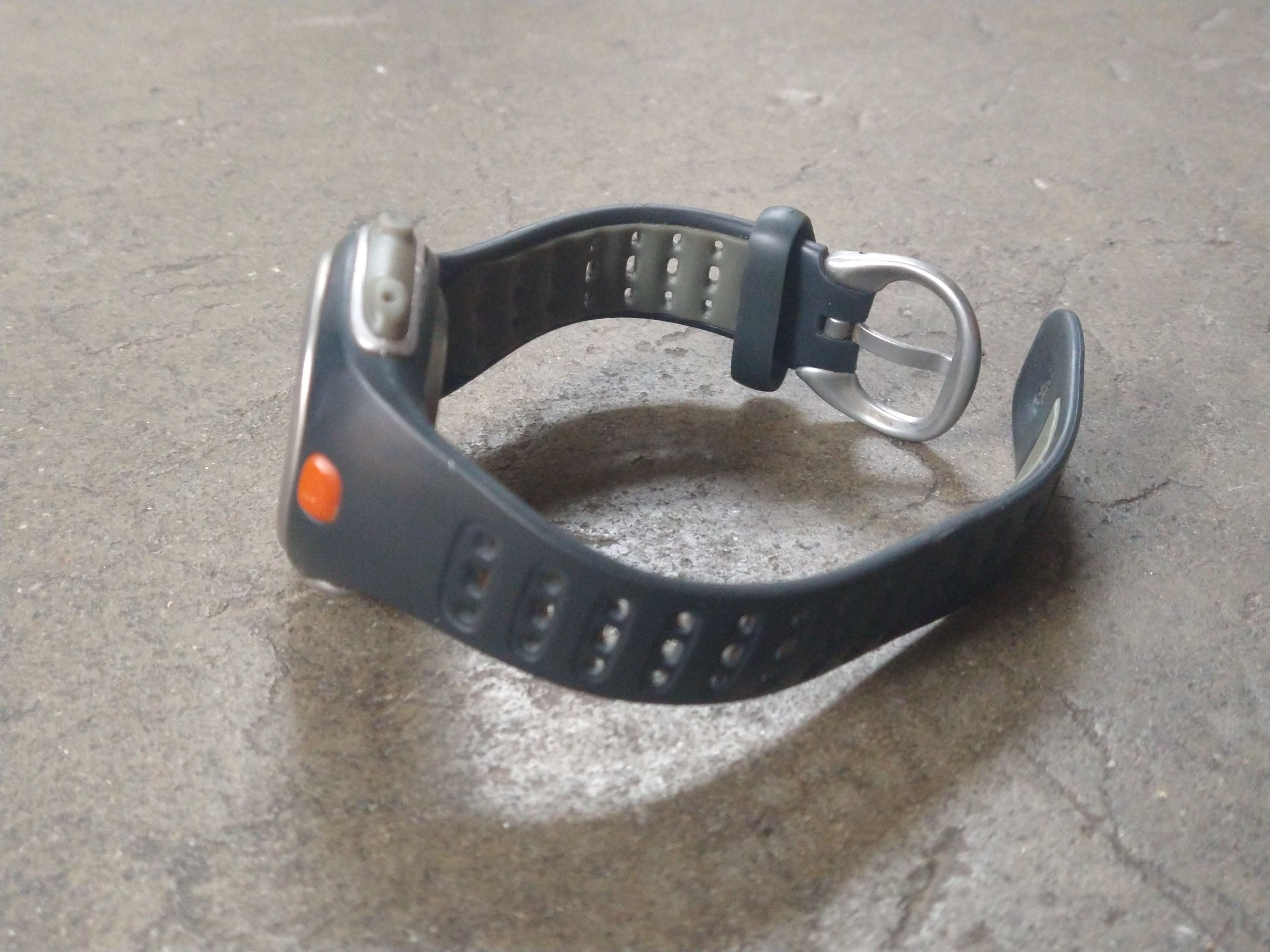 Nike Nike Watch Orange Gray Digital Rubber Sports Size ONE SIZE - 4 Thumbnail