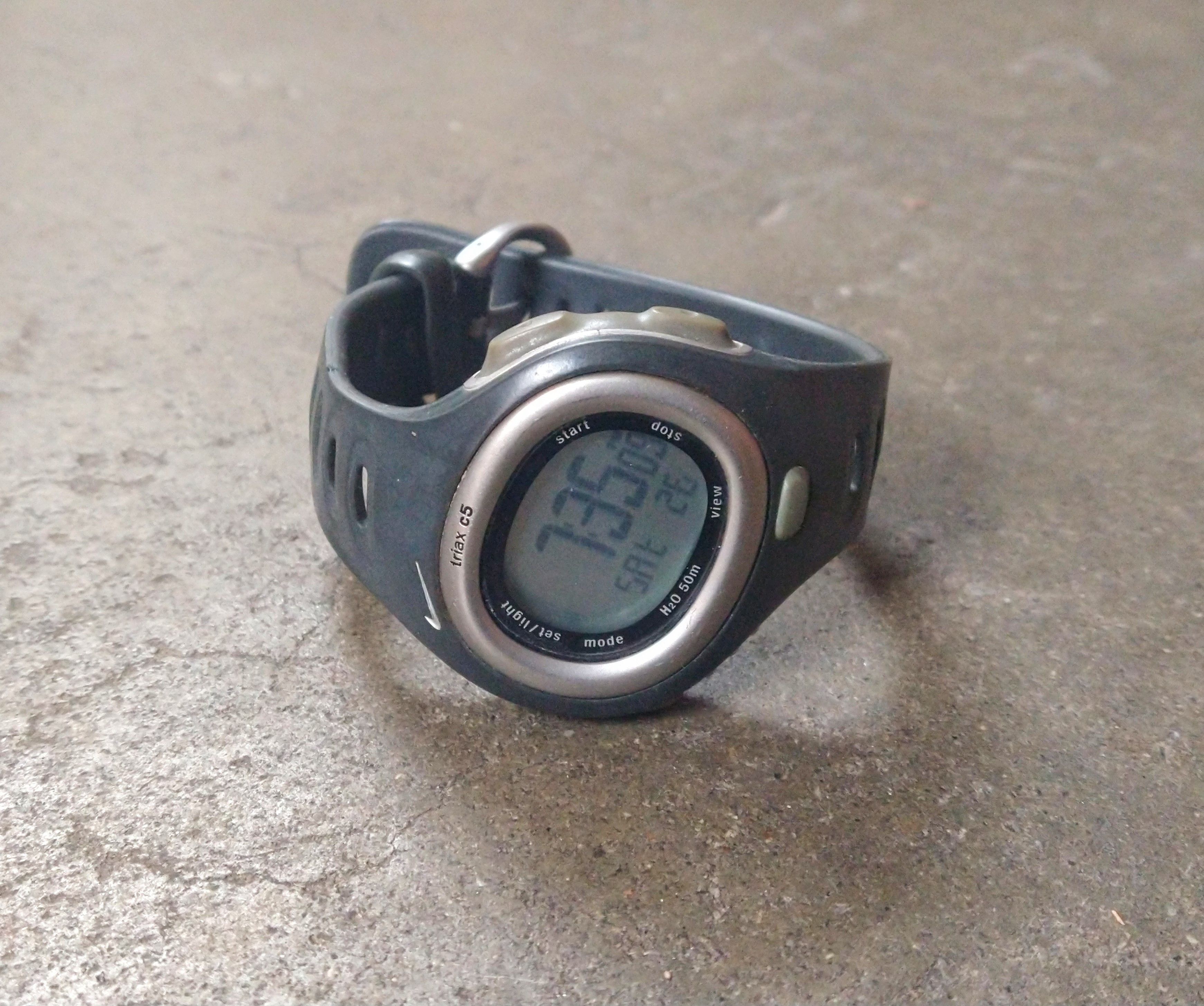 Nike Nike Watch Gray Digital Rubber Sports Size ONE SIZE - 1 Thumbnail