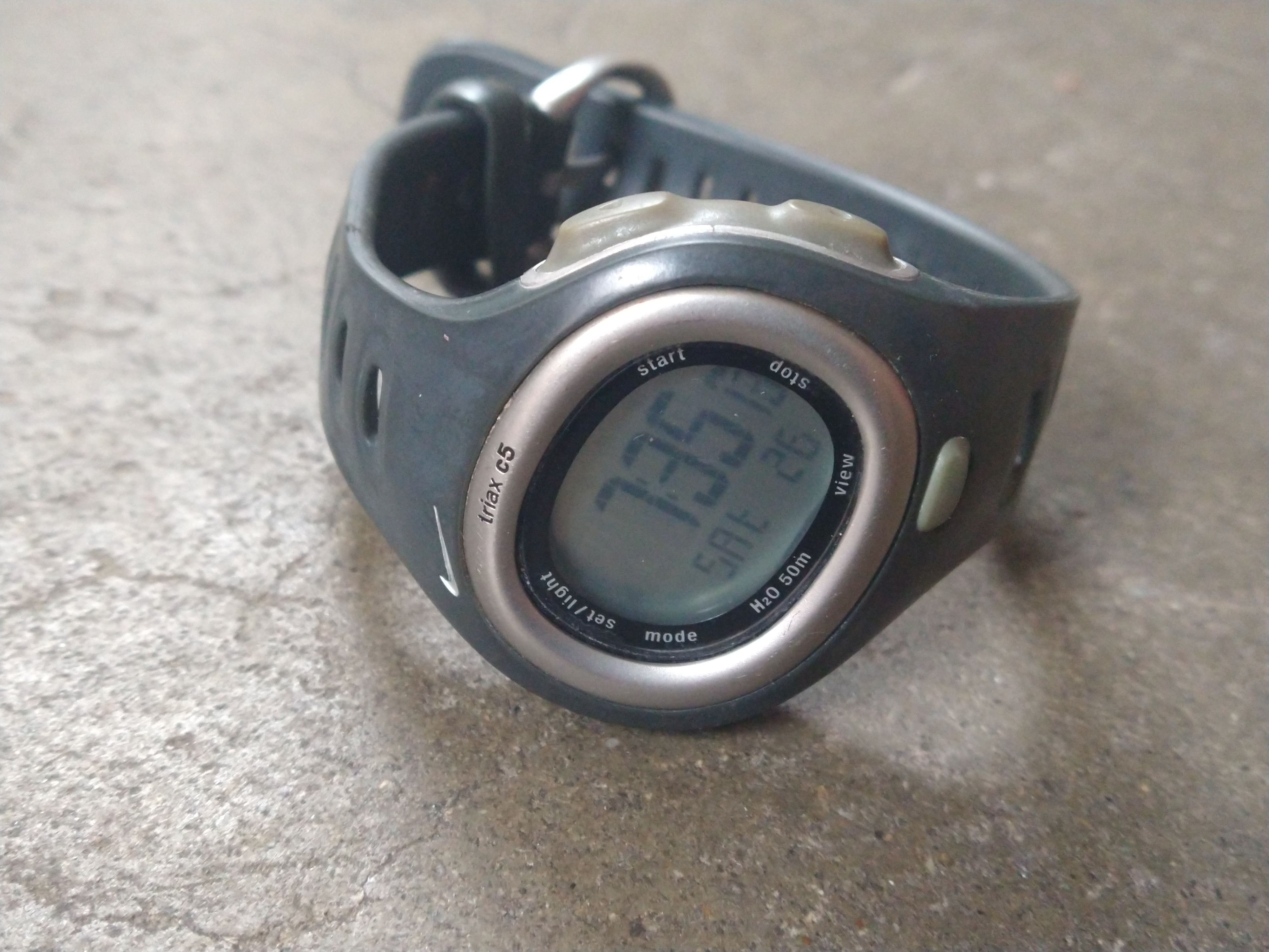 Nike Nike Watch Gray Digital Rubber Sports Size ONE SIZE - 2 Thumbnail