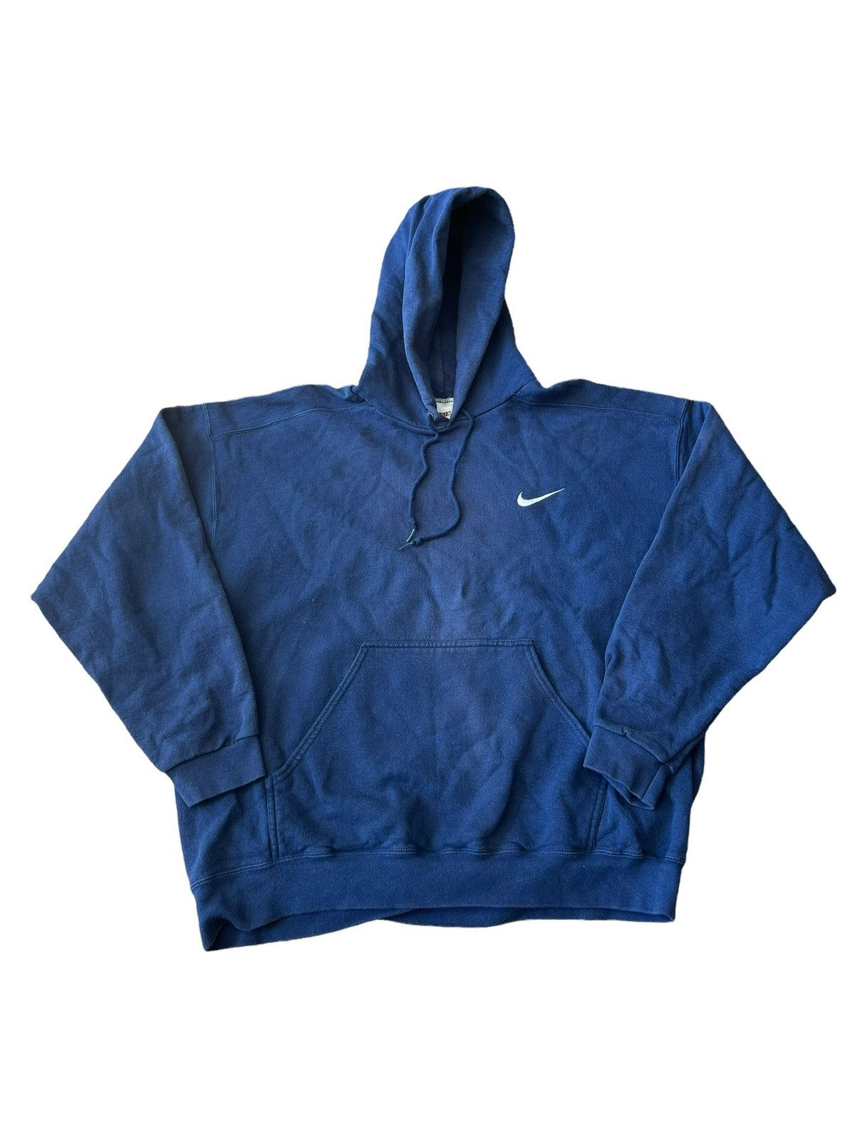 Nike Vintage 90s Nike Mini Swoosh Hoodie Made In USA | Grailed