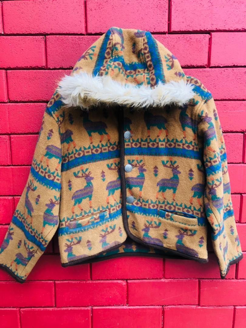 image of Vintage Animal Japanese Designer Fashion Style Jacket, Women's (Size Medium)
