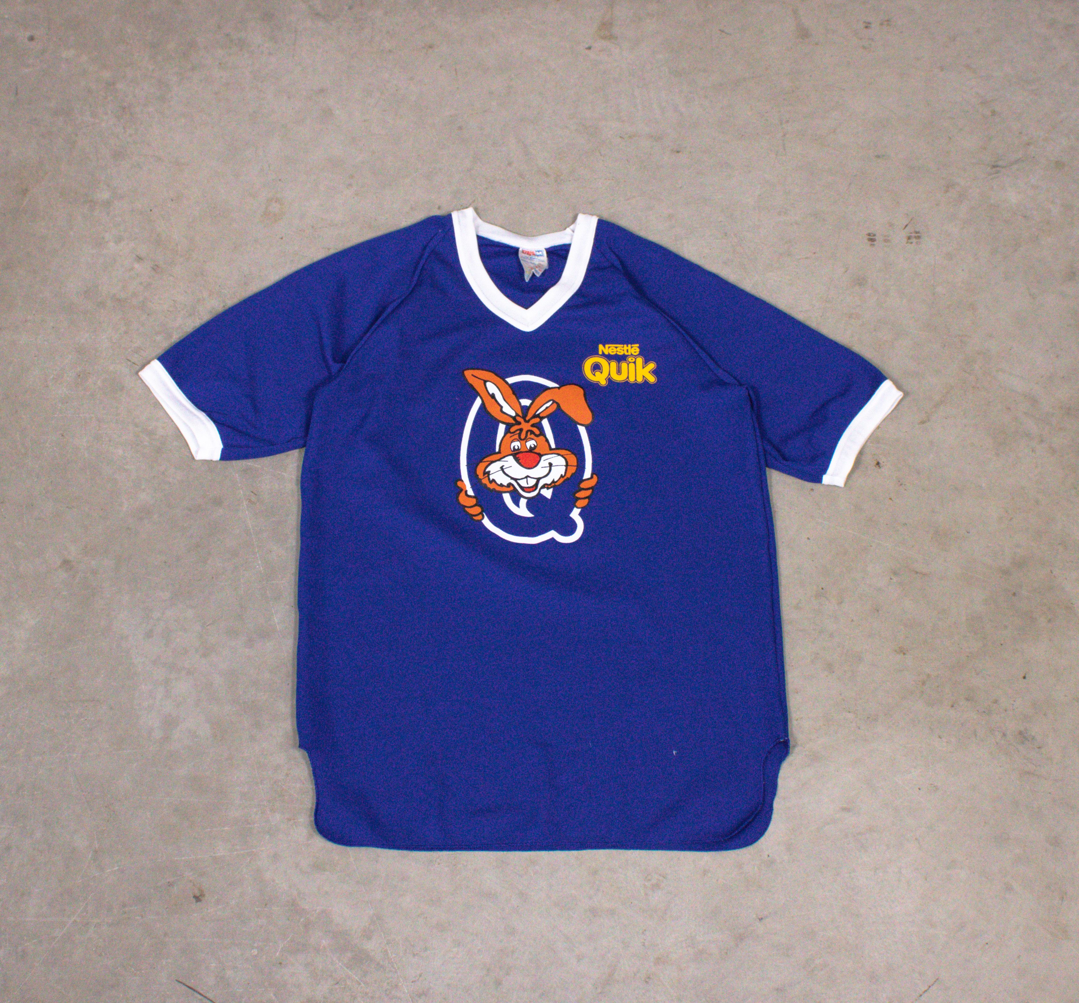 Ccm Vintage 1990s CCM Nestle Quicks Promo Blue Hockey Jersey Size US M / EU 48-50 / 2 - 2 Thumbnail