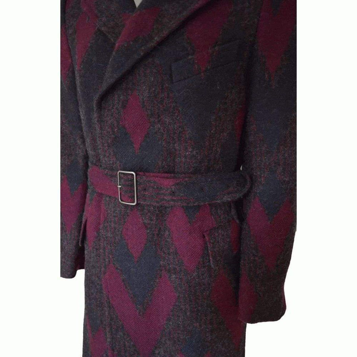 Dries Van Noten Zigzag Wool Coat Size US M / EU 48-50 / 2 - 4 Thumbnail