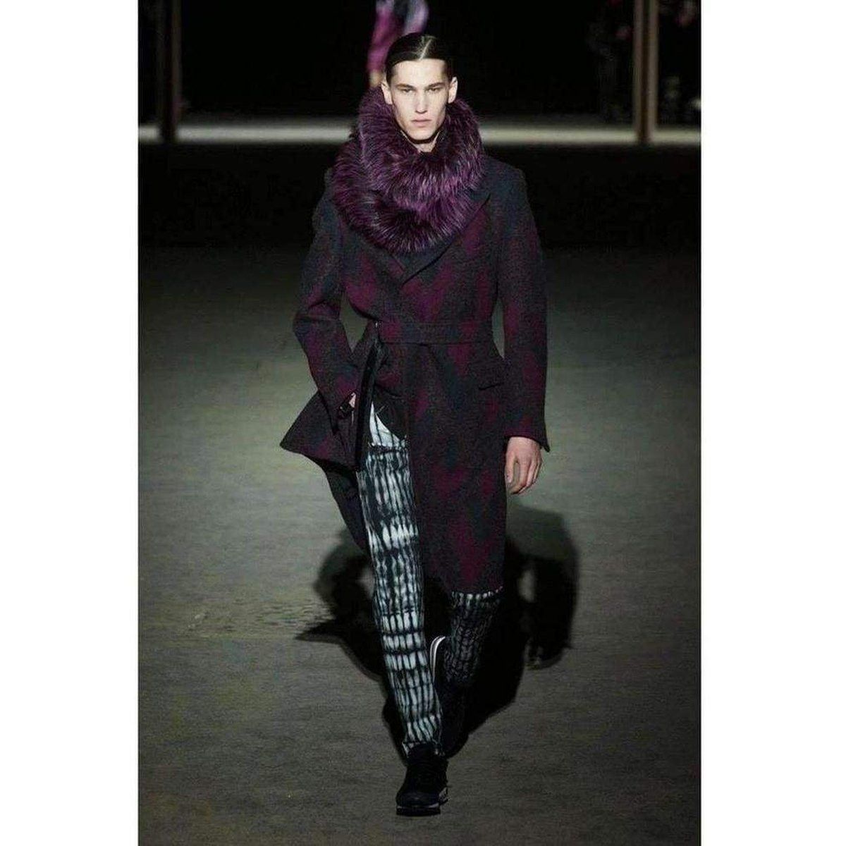 Dries Van Noten Zigzag Wool Coat Size US M / EU 48-50 / 2 - 6 Thumbnail