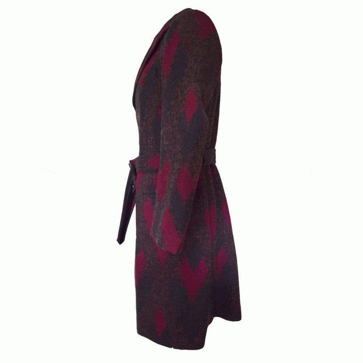 Dries Van Noten Zigzag Wool Coat Size US M / EU 48-50 / 2 - 2 Thumbnail