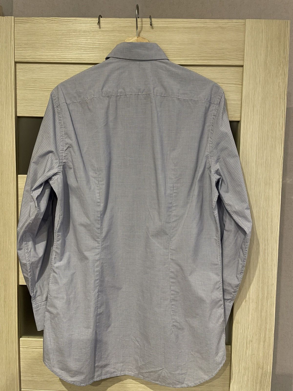 Prada Prada Milano Multi Micro Check Long Sleeve Shirt Size 40 Size US M / EU 48-50 / 2 - 2 Thumbnail