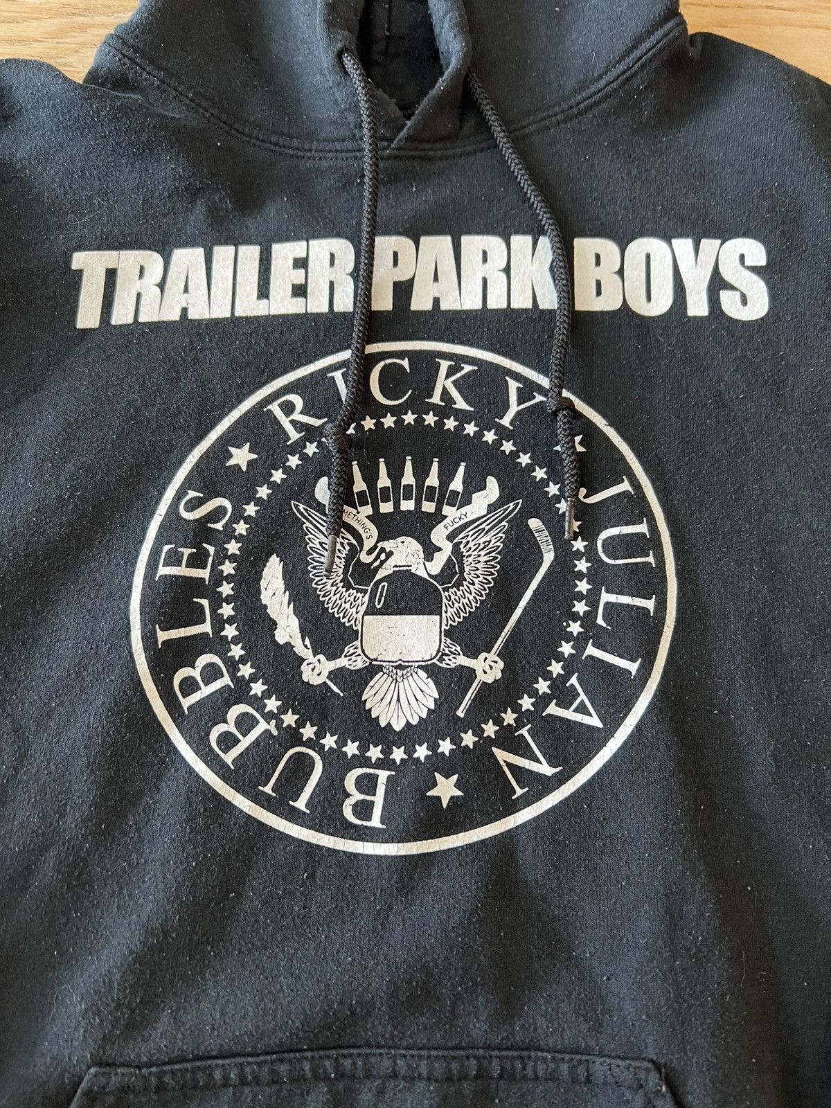Vintage Trailer Park Boys Ramones Parody Hoodie Sweatshirt Size US M / EU 48-50 / 2 - 2 Thumbnail