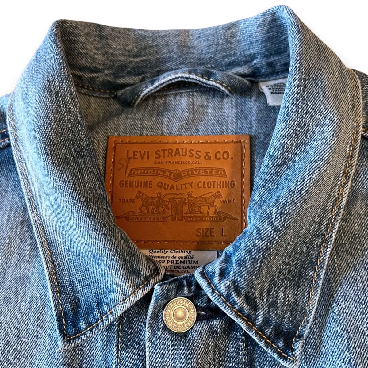 Levi's Levis Premium Denim Type 3 Trucker Jacket Size US L / EU 52-54 / 3 - 3 Thumbnail