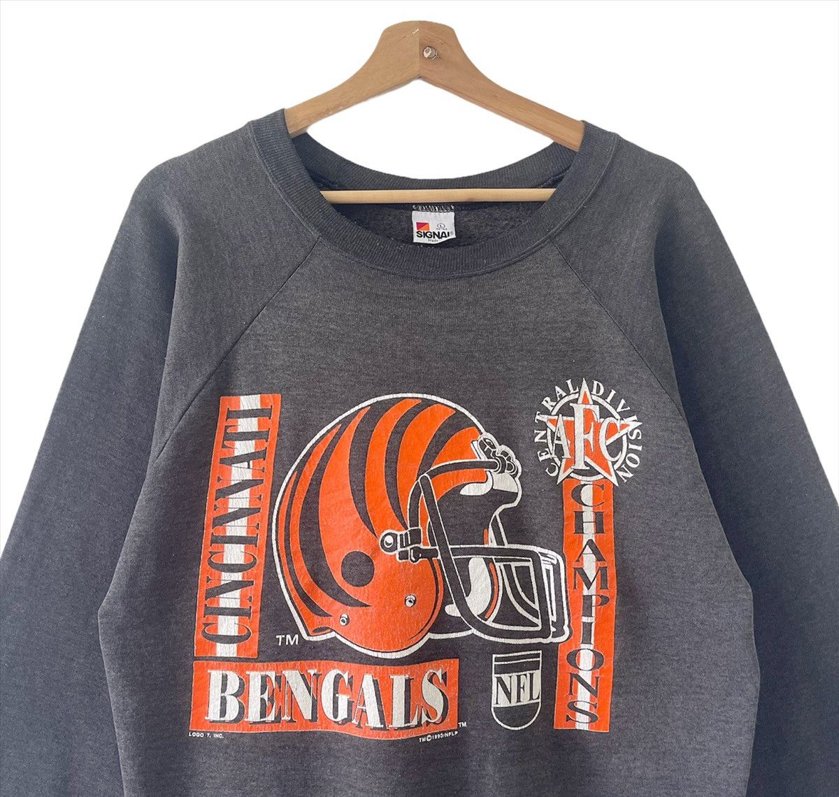 NFL × Vintage Vintage 1993 NFL Cincinnati Bengals Big Logo Sweatshirts Size US M / EU 48-50 / 2 - 4 Thumbnail