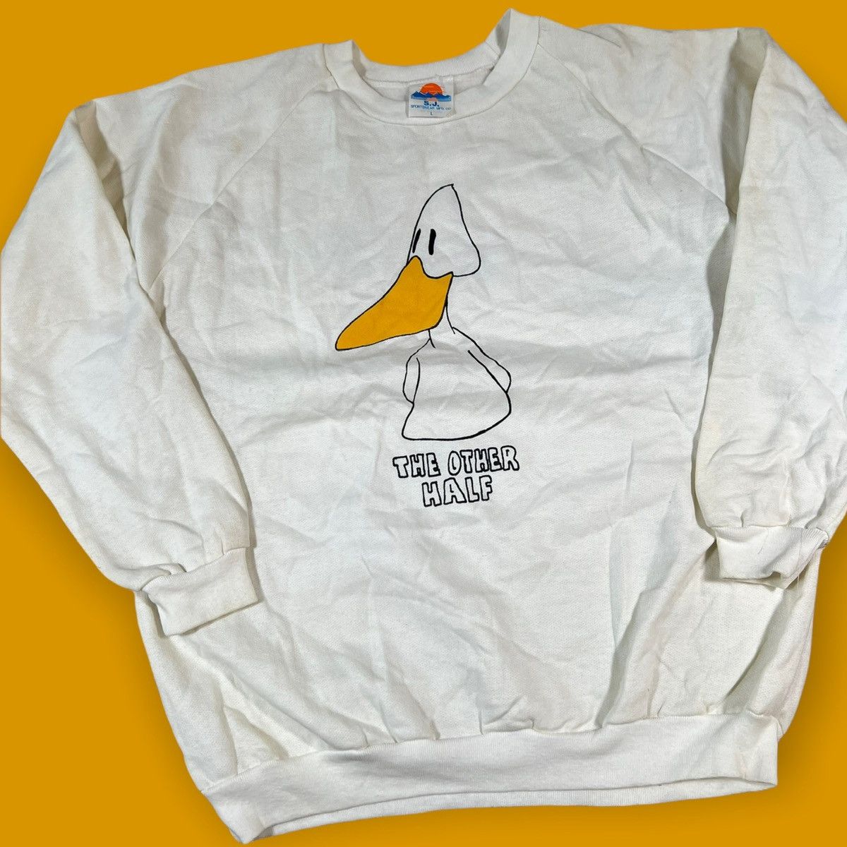Vintage Vintage 80s Duck The Other Half Art Cartoon Crew Sweatshirt Size US M / EU 48-50 / 2 - 2 Thumbnail