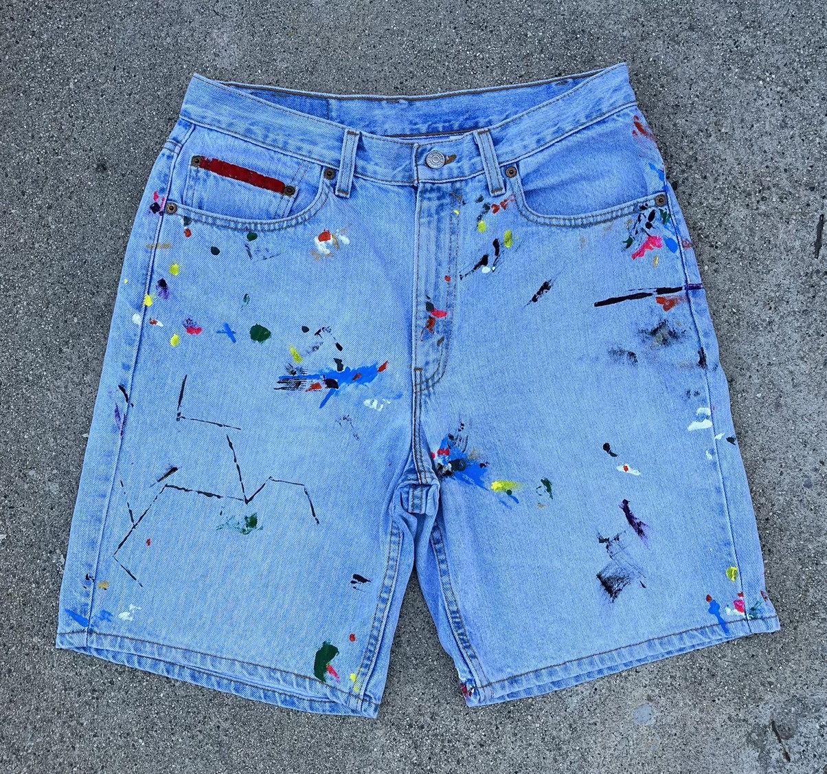 Levi's Vintage Levi’s 550 Jean Shorts Relaxed Fit Jorts 1998 Custom Size US 31 - 11 Thumbnail
