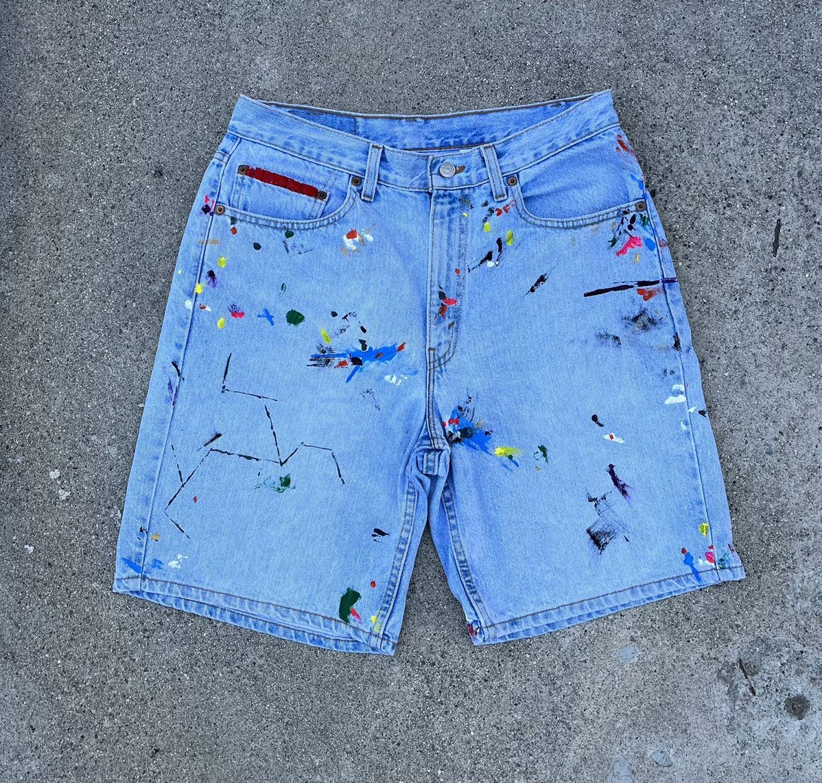 Levi's Vintage Levi’s 550 Jean Shorts Relaxed Fit Jorts 1998 Custom Size US 31 - 1 Thumbnail