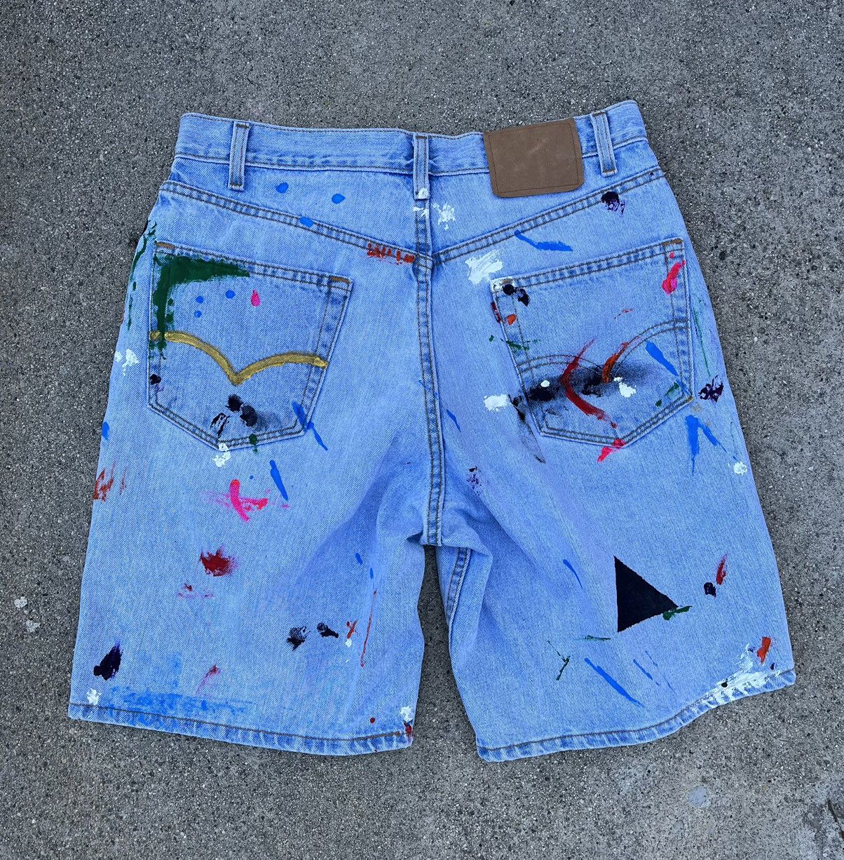 Levi's Vintage Levi’s 550 Jean Shorts Relaxed Fit Jorts 1998 Custom Size US 31 - 12 Thumbnail