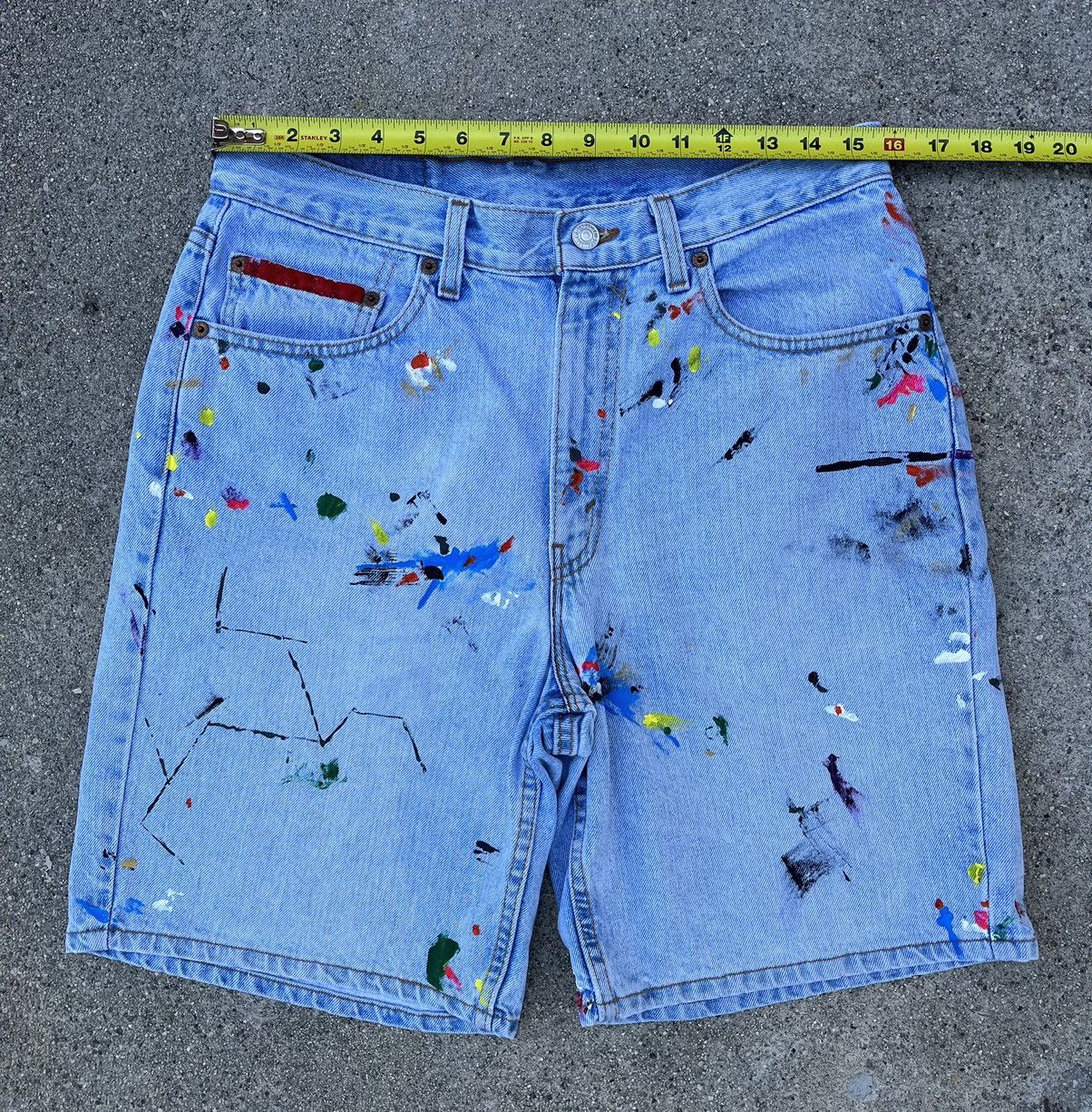 Levi's Vintage Levi’s 550 Jean Shorts Relaxed Fit Jorts 1998 Custom Size US 31 - 5 Thumbnail