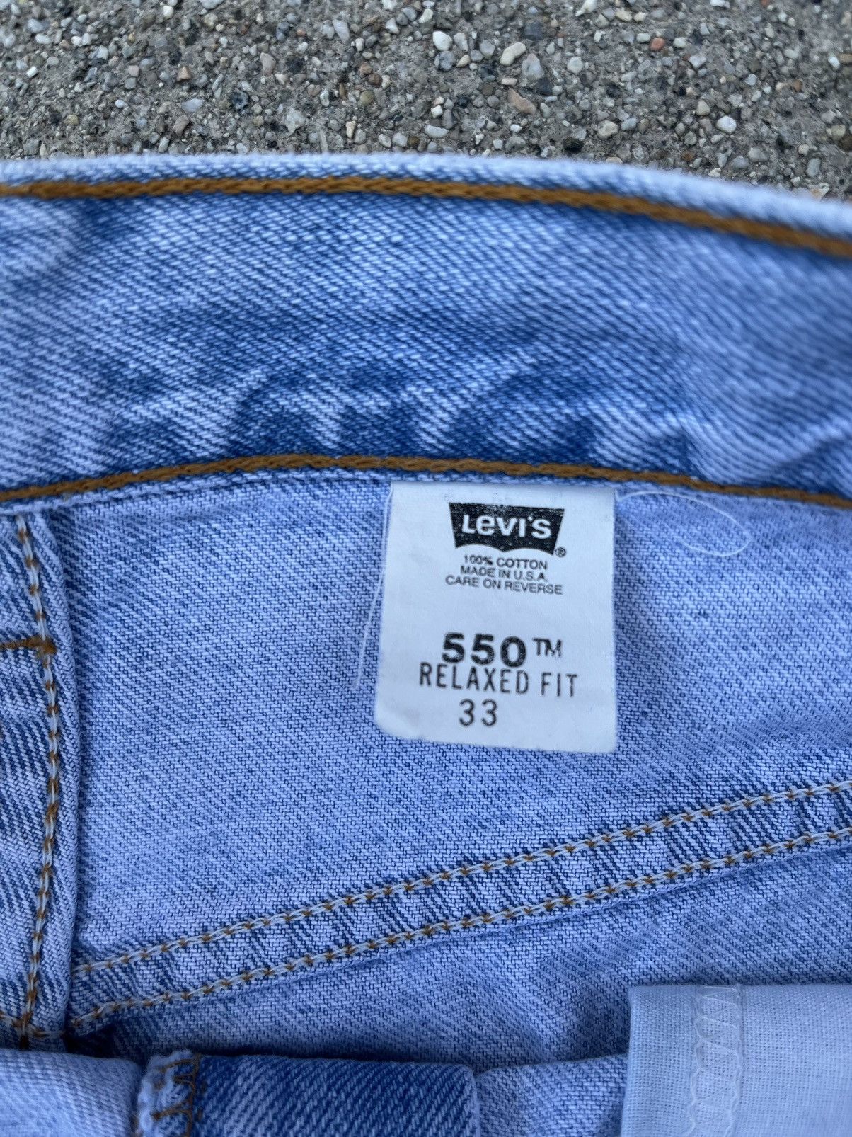 Levi's Vintage Levi’s 550 Jean Shorts Relaxed Fit Jorts 1998 Custom Size US 31 - 3 Thumbnail
