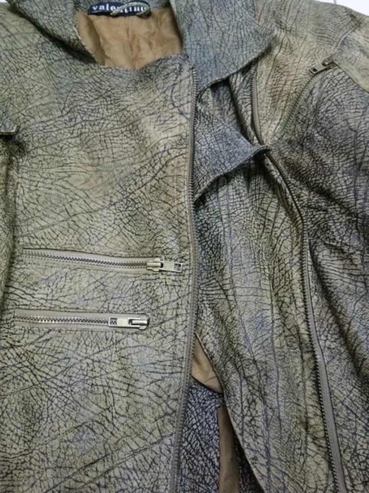Valentino × Vintage 🔥SUPER RARE🔥VALENTINO Leather Rider Jacket Size US M / EU 48-50 / 2 - 4 Thumbnail