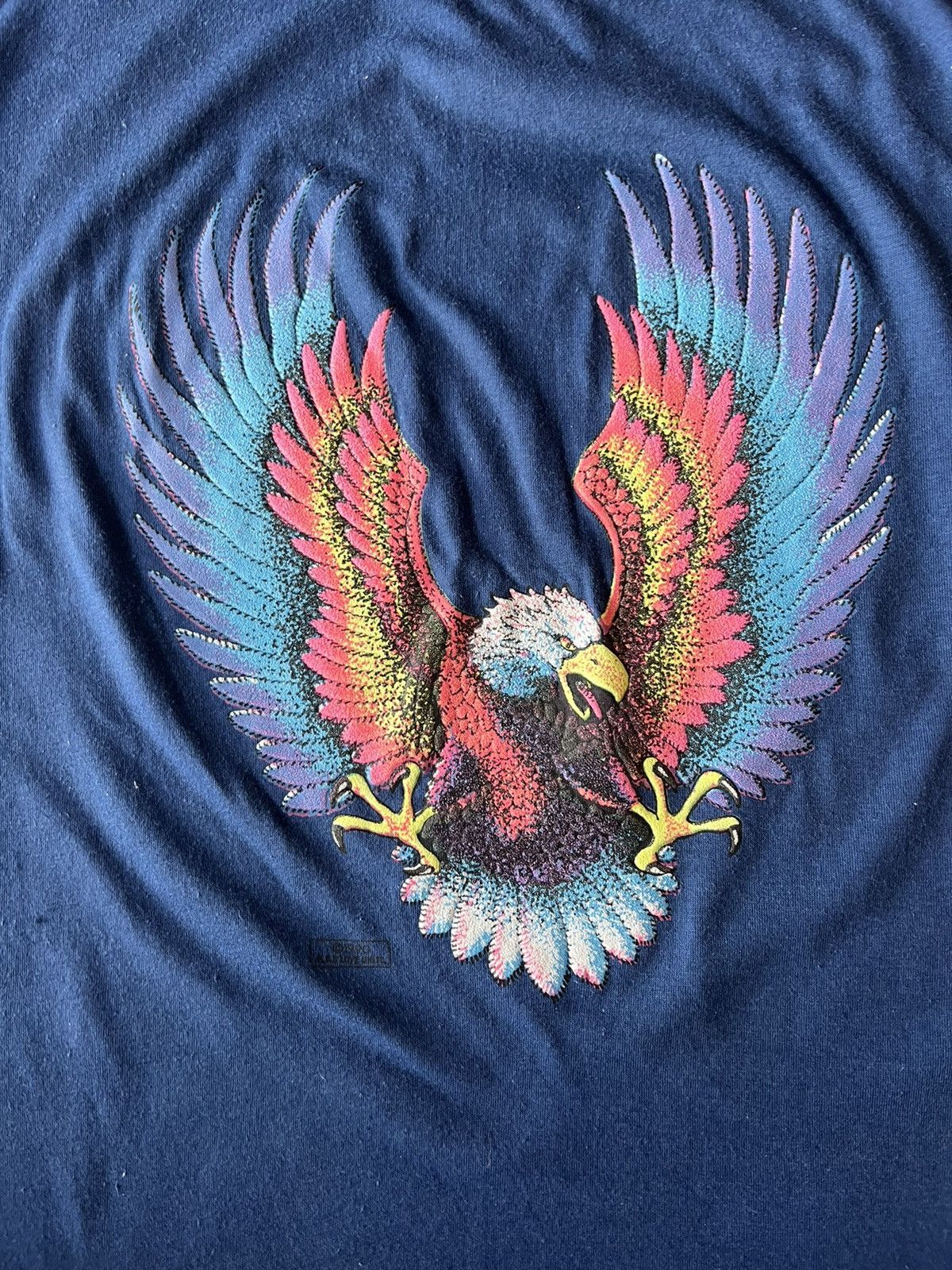 Vintage Vintage 1990 Eagle Puff Print Single Stitch Shirt Deadstock Size US L / EU 52-54 / 3 - 4 Thumbnail
