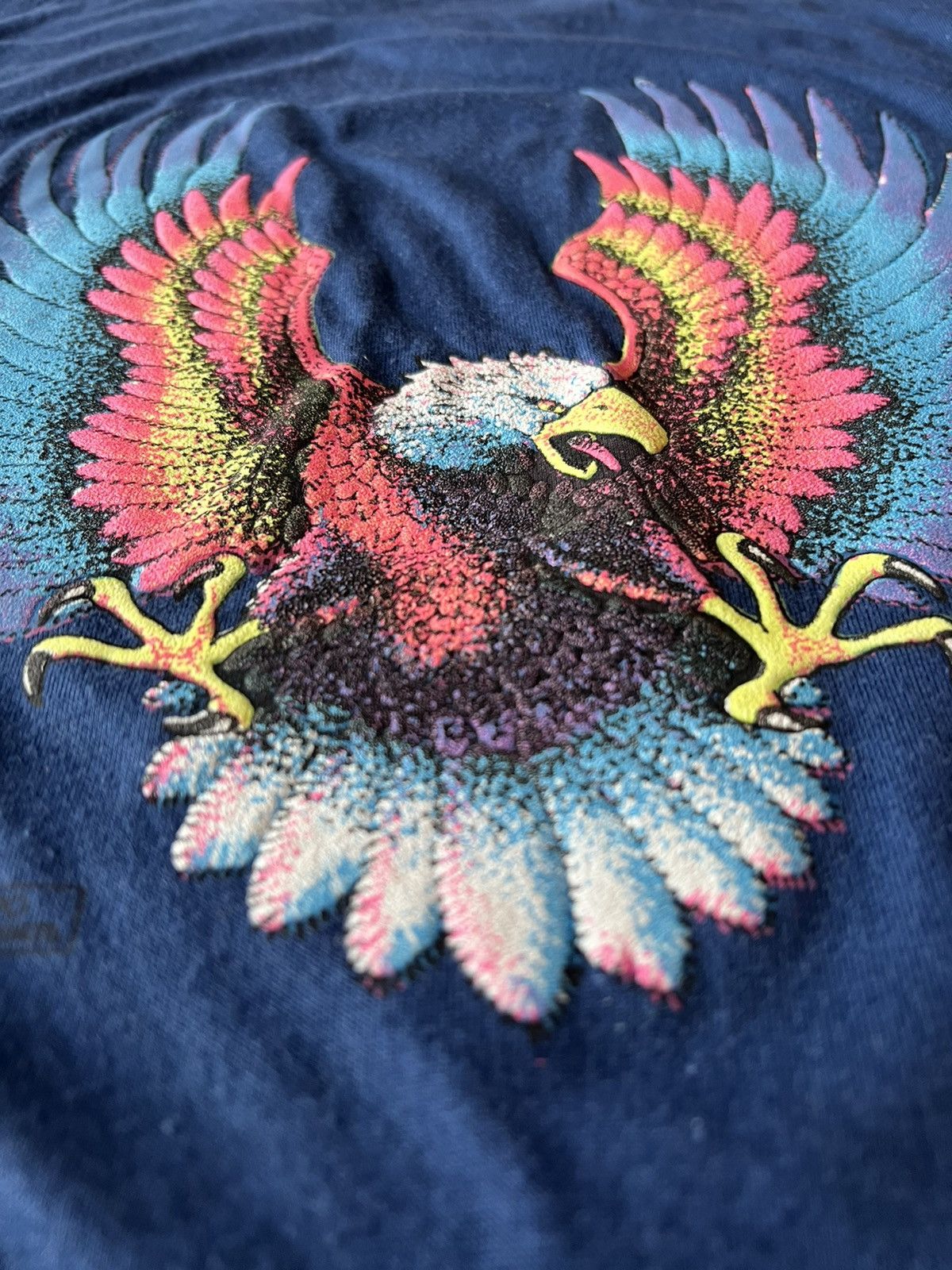 Vintage Vintage 1990 Eagle Puff Print Single Stitch Shirt Deadstock Size US L / EU 52-54 / 3 - 3 Thumbnail