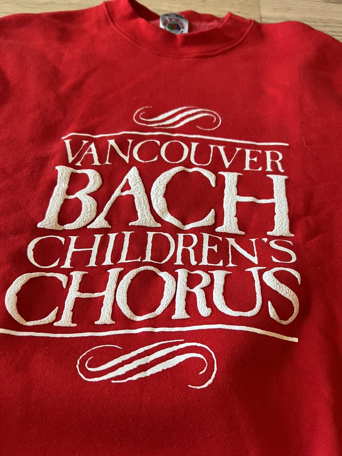 Fruit Of The Loom × Vintage Vintage 90s Bach Vancouver Choir Crew Sweatshirt Made In USA Size US S / EU 44-46 / 1 - 3 Thumbnail