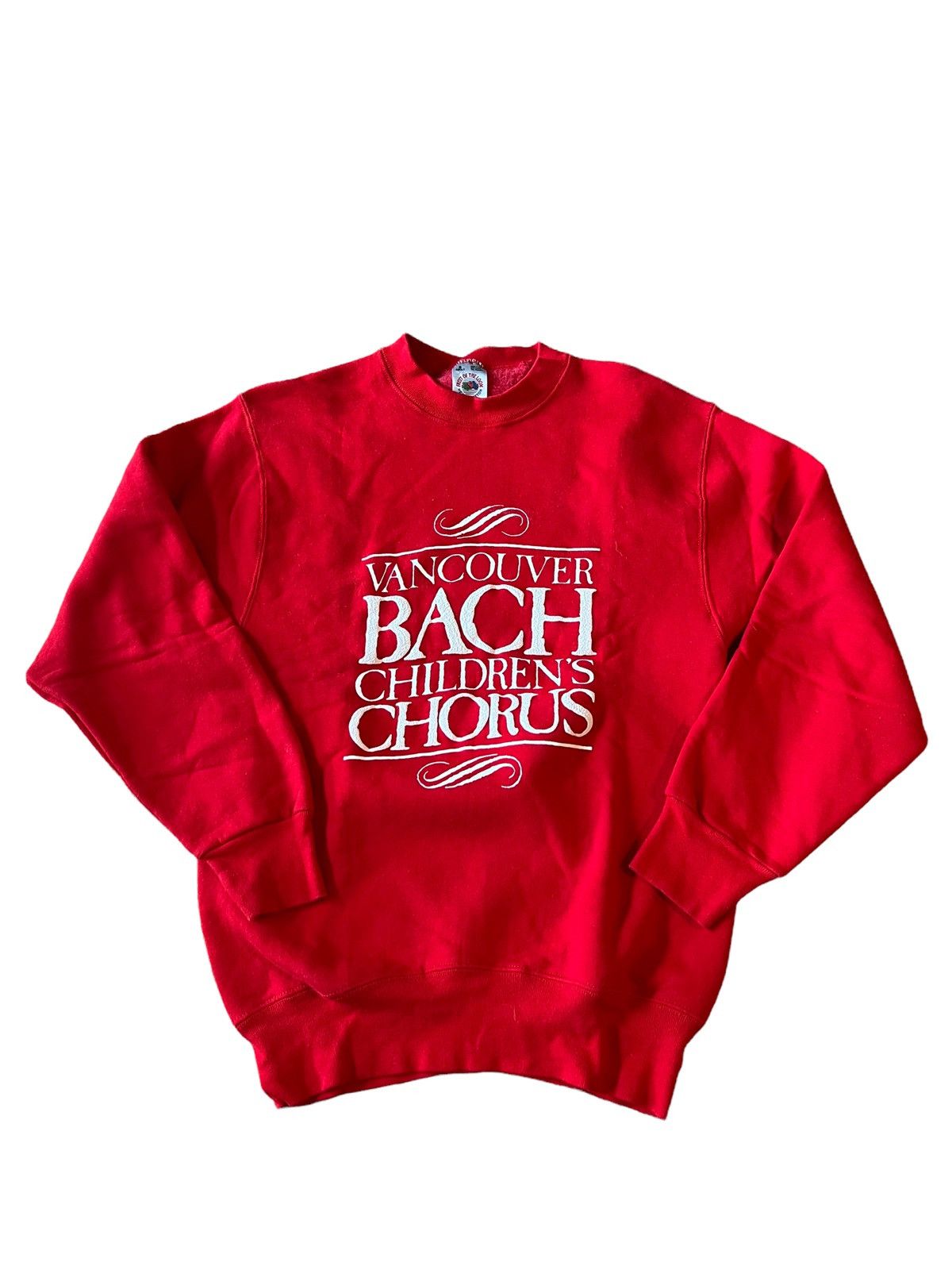 Fruit Of The Loom × Vintage Vintage 90s Bach Vancouver Choir Crew Sweatshirt Made In USA Size US S / EU 44-46 / 1 - 1 Thumbnail