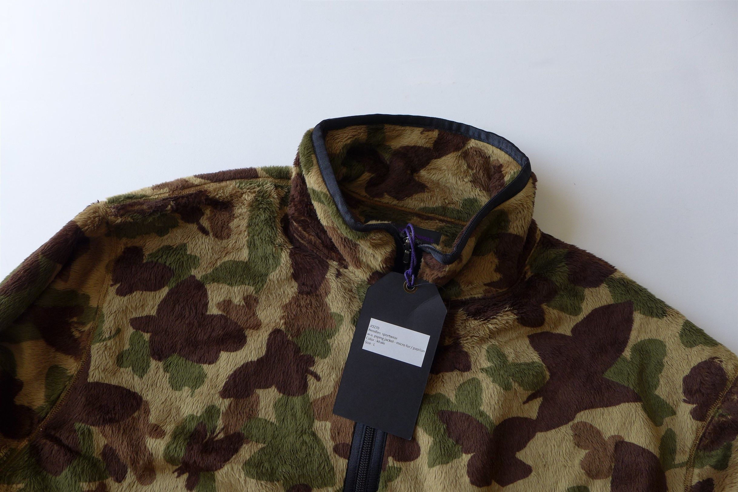 Needles n/a Needles W.U. Piping Jacket - Butterfly Camo Print Fleece Size US L / EU 52-54 / 3 - 9 Thumbnail