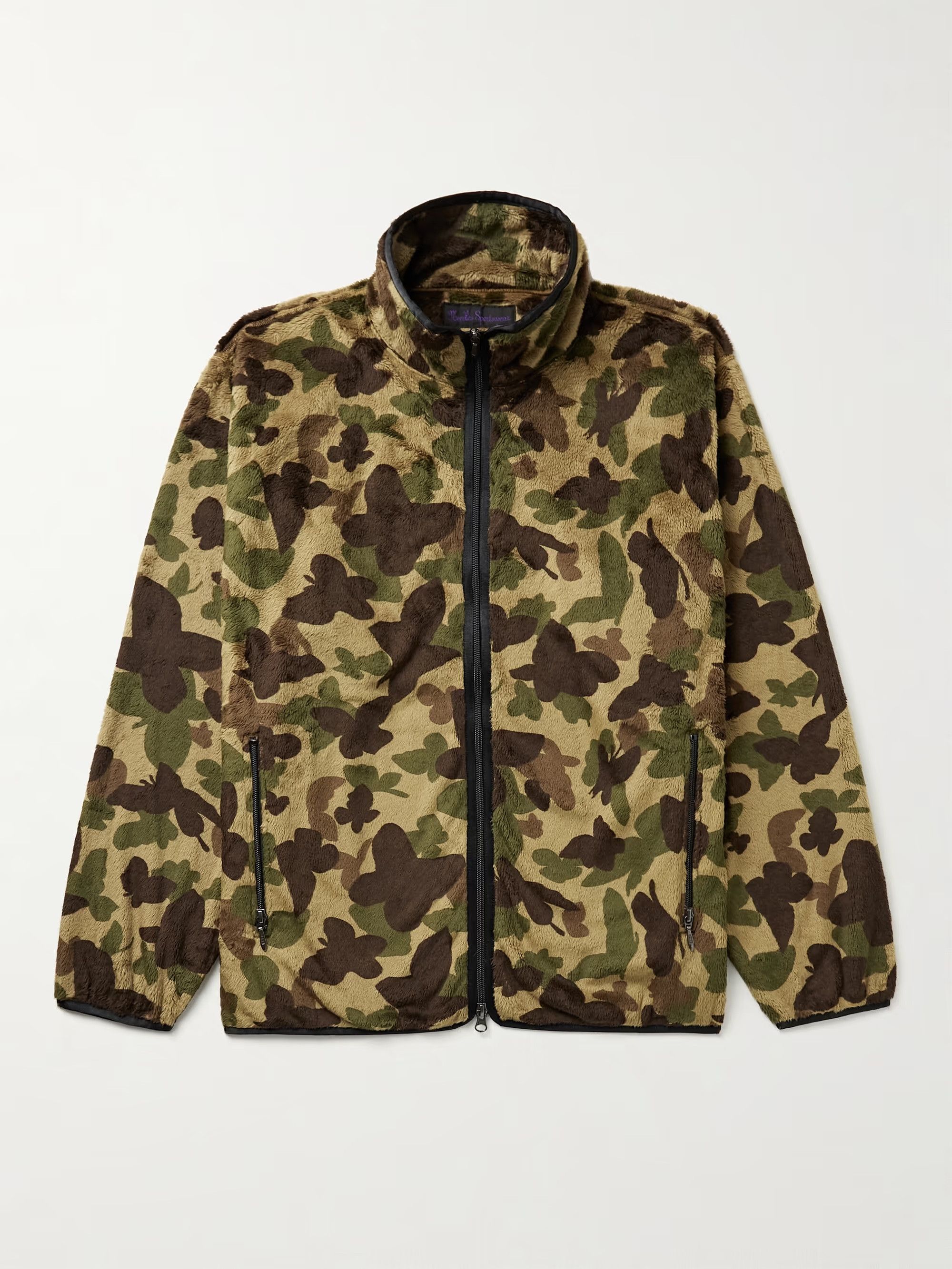 Needles n/a Needles W.U. Piping Jacket - Butterfly Camo Print Fleece Size US L / EU 52-54 / 3 - 1 Thumbnail