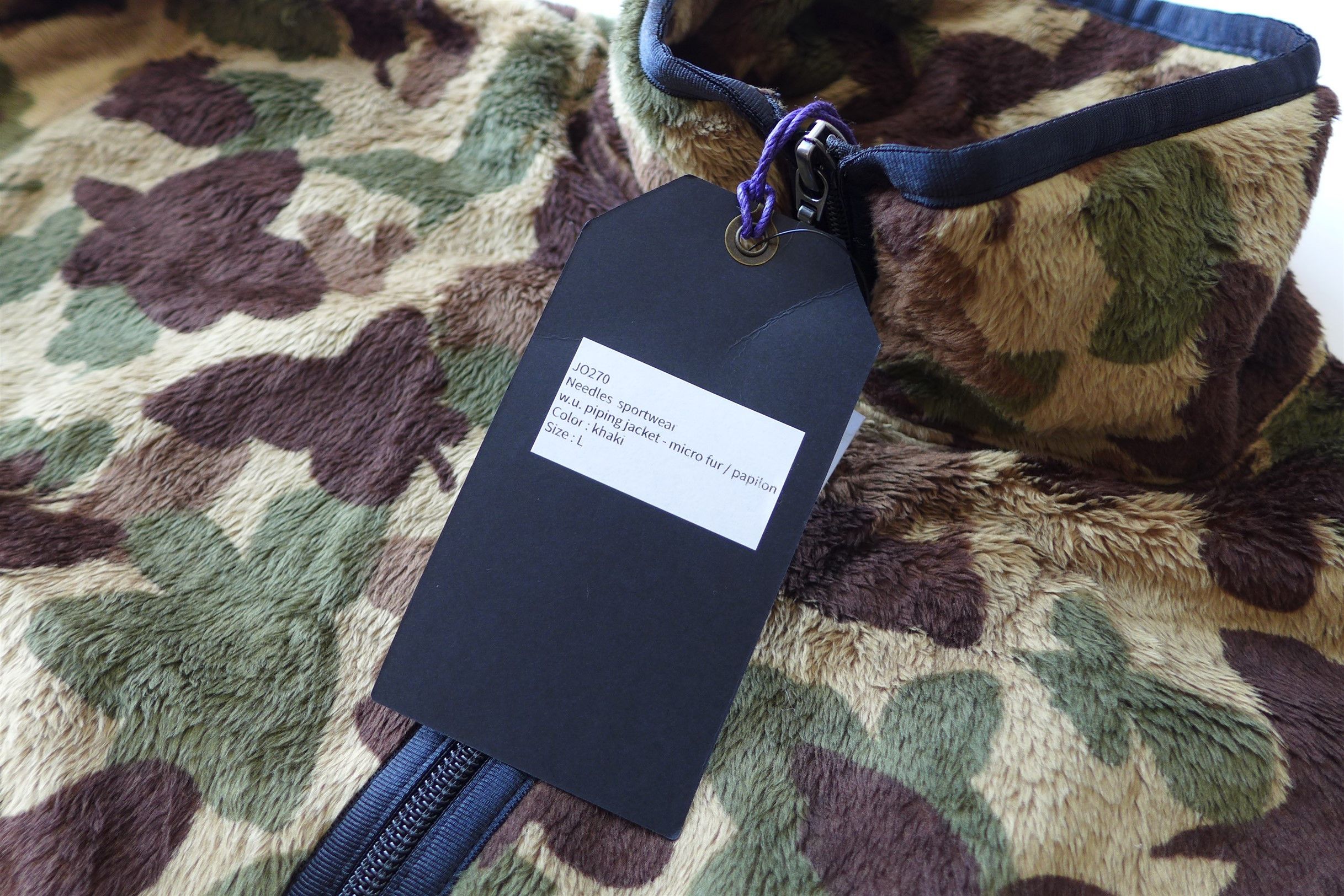 Needles n/a Needles W.U. Piping Jacket - Butterfly Camo Print Fleece Size US L / EU 52-54 / 3 - 11 Thumbnail
