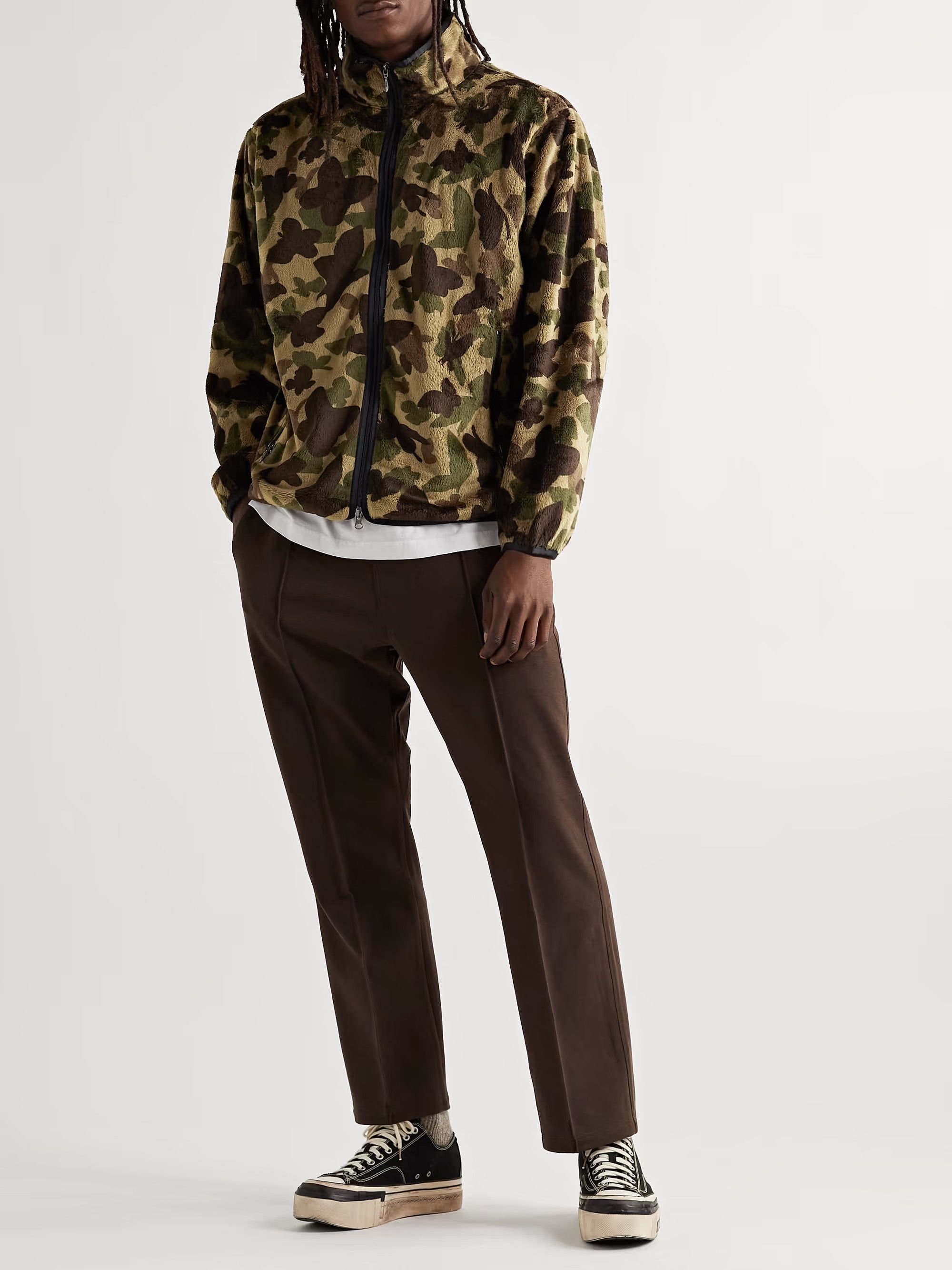 Needles n/a Needles W.U. Piping Jacket - Butterfly Camo Print Fleece Size US L / EU 52-54 / 3 - 3 Thumbnail