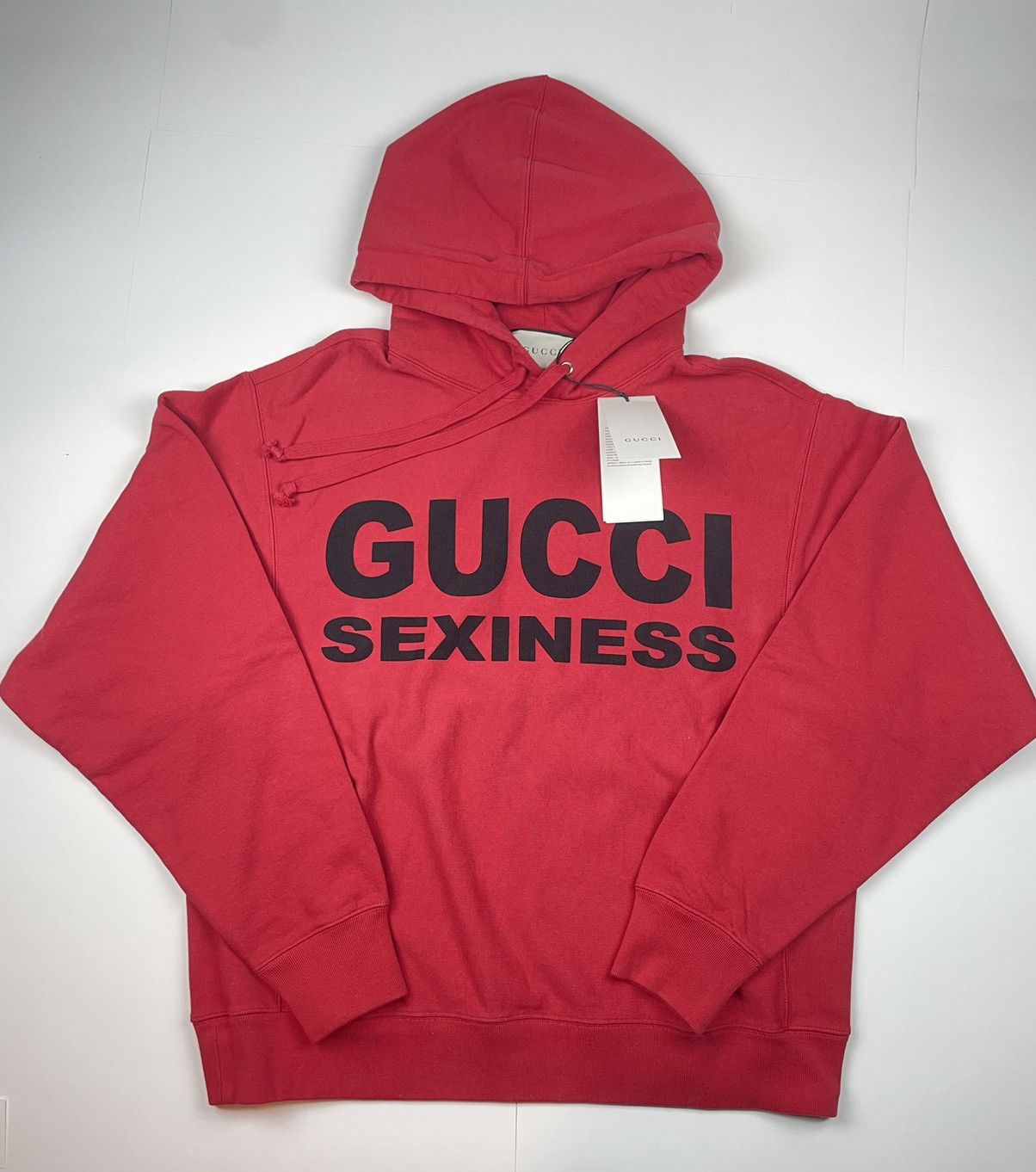 image of Gucci Sexiness Hoodie in Red, Men's (Size Medium)