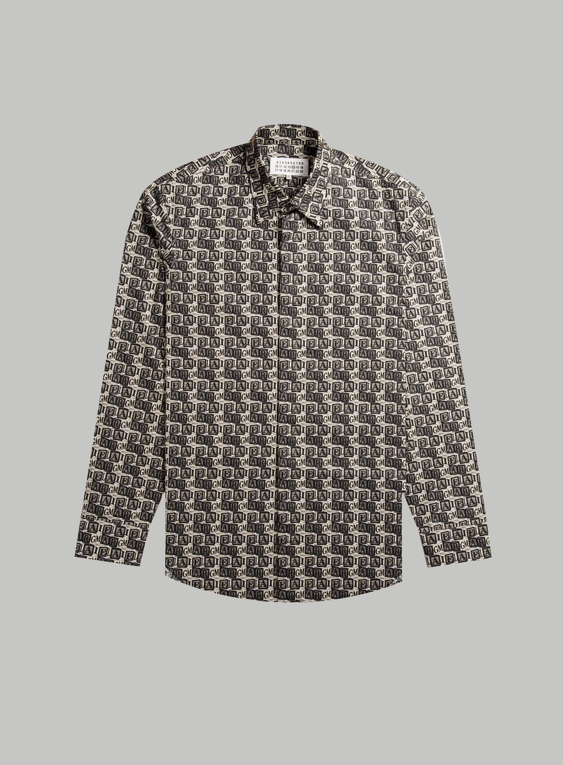 Maison Margiela Margiela Cube Logo Printed Shirt Size US L / EU 52-54 / 3 - 1 Thumbnail