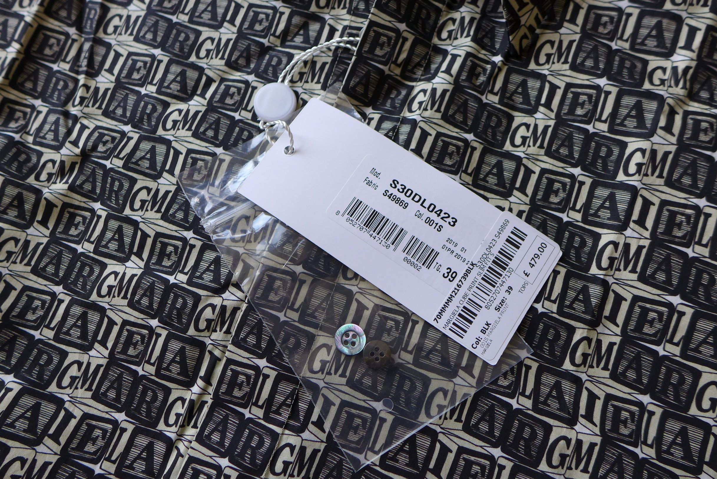 Maison Margiela Margiela Cube Logo Printed Shirt Size US M / EU 48-50 / 2 - 17 Thumbnail
