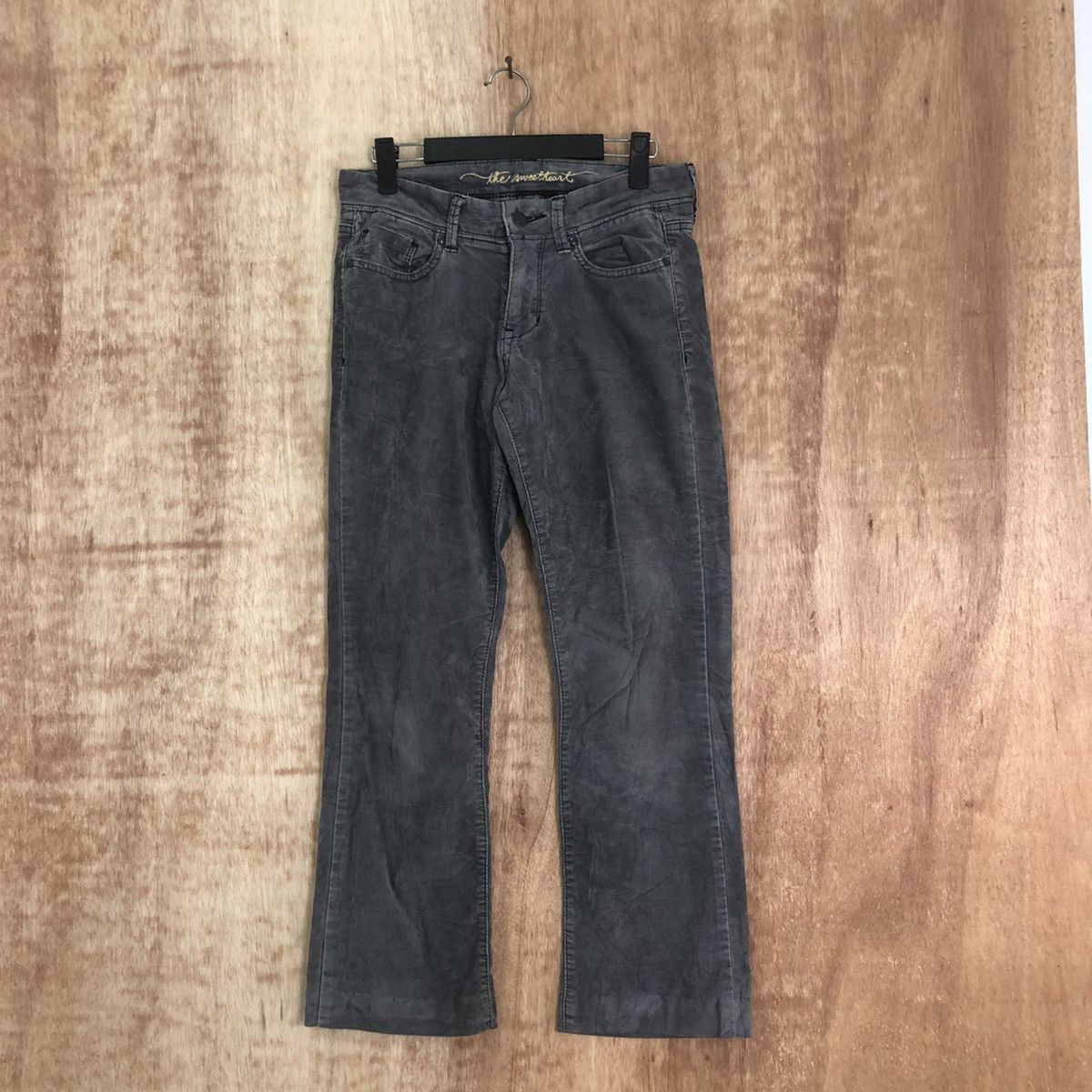 Japanese Brand The Sweetheart Grey Corduroy Casual pants #6205 Size US 28 / EU 44 - 1 Thumbnail