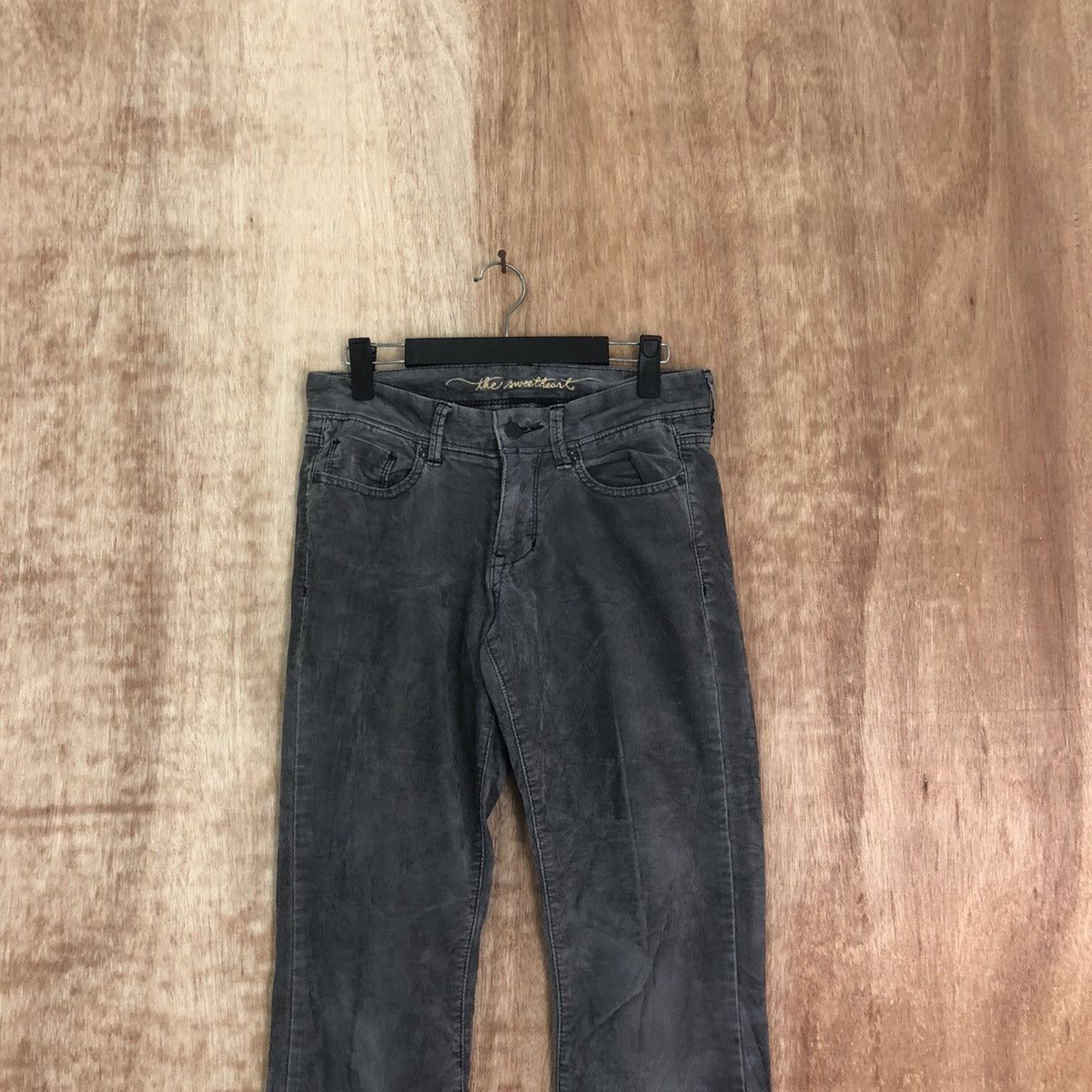 Japanese Brand The Sweetheart Grey Corduroy Casual pants #6205 Size US 28 / EU 44 - 2 Thumbnail