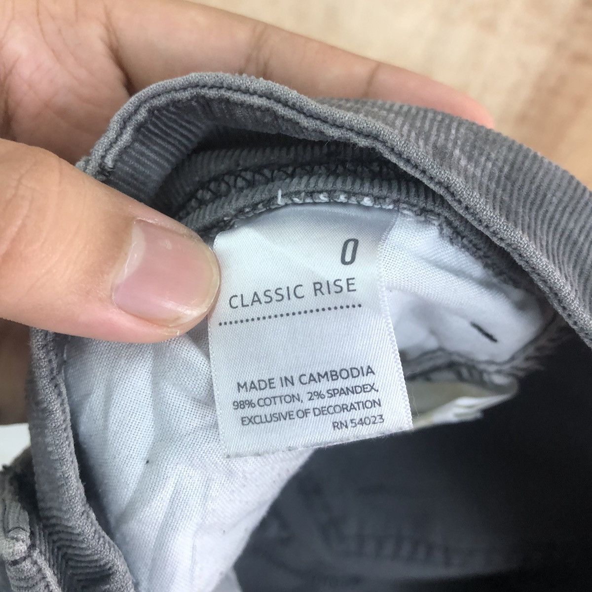 Japanese Brand The Sweetheart Grey Corduroy Casual pants #6205 Size US 28 / EU 44 - 12 Thumbnail