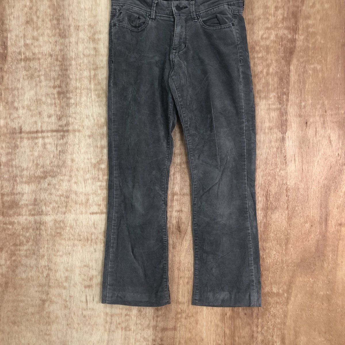 Japanese Brand The Sweetheart Grey Corduroy Casual pants #6205 Size US 28 / EU 44 - 3 Thumbnail