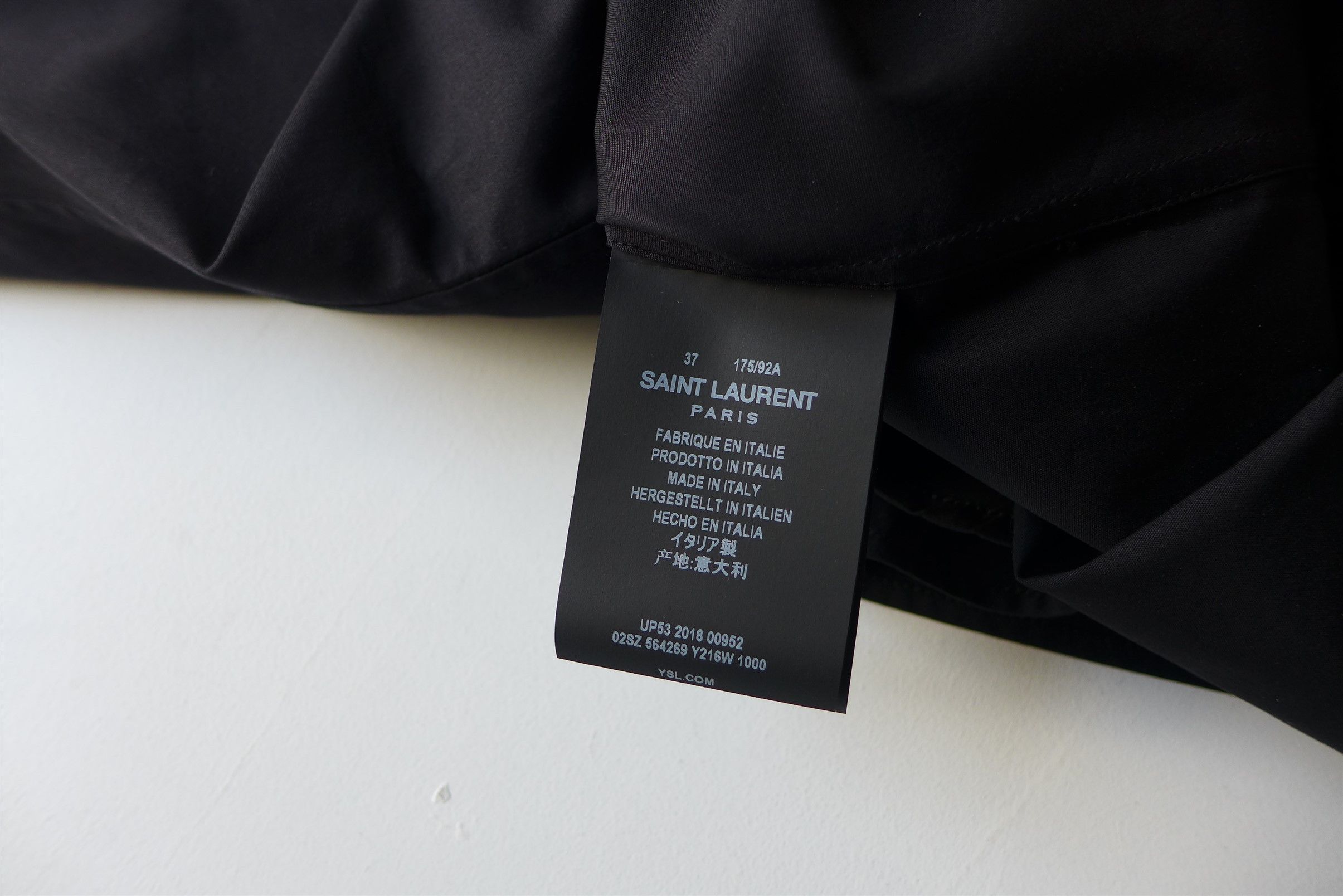 Saint Laurent Paris Saint Laurent Classic Shirt - Black Cotton - Size 37 Size US S / EU 44-46 / 1 - 11 Thumbnail