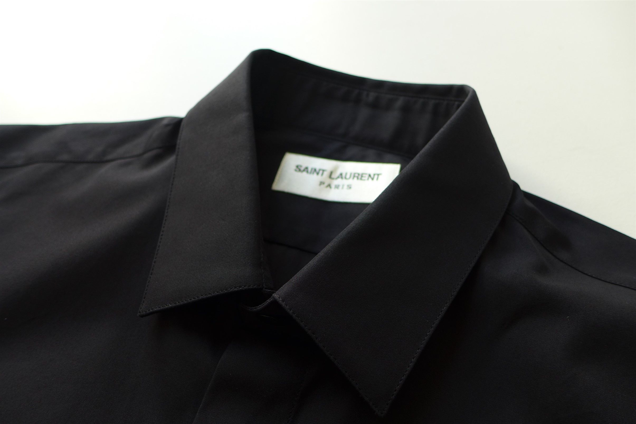 Saint Laurent Paris Saint Laurent Classic Shirt - Black Cotton - Size 37 Size US S / EU 44-46 / 1 - 7 Thumbnail