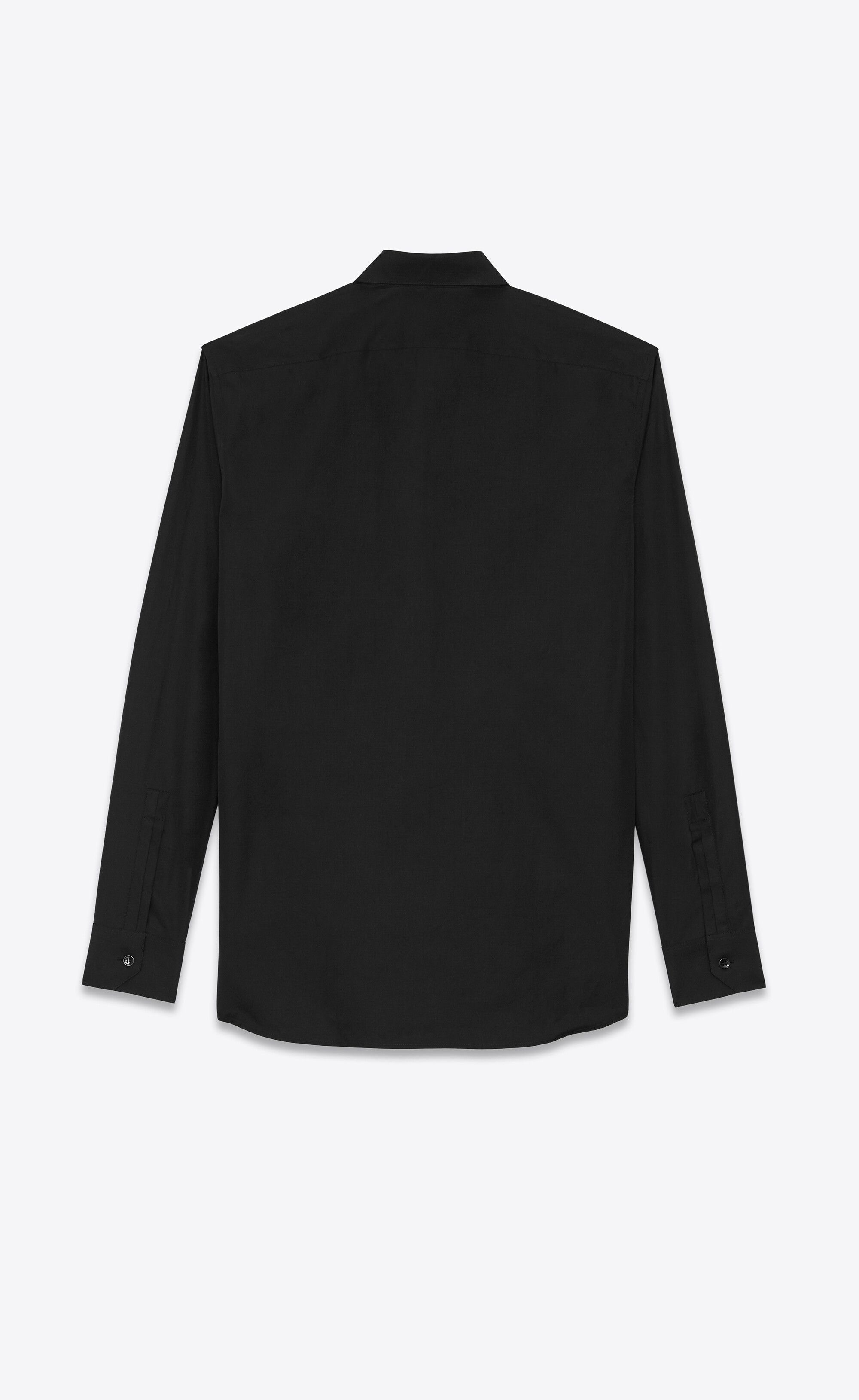 Saint Laurent Paris Saint Laurent Classic Shirt - Black Cotton - Size 37 Size US S / EU 44-46 / 1 - 2 Thumbnail